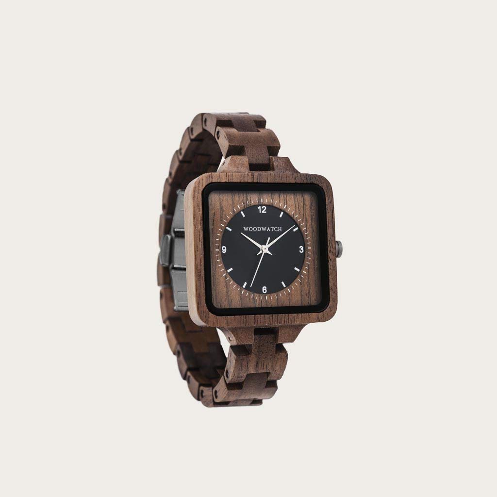 WoodWatch Classic Axinite Horizon orologio quadrato noce
