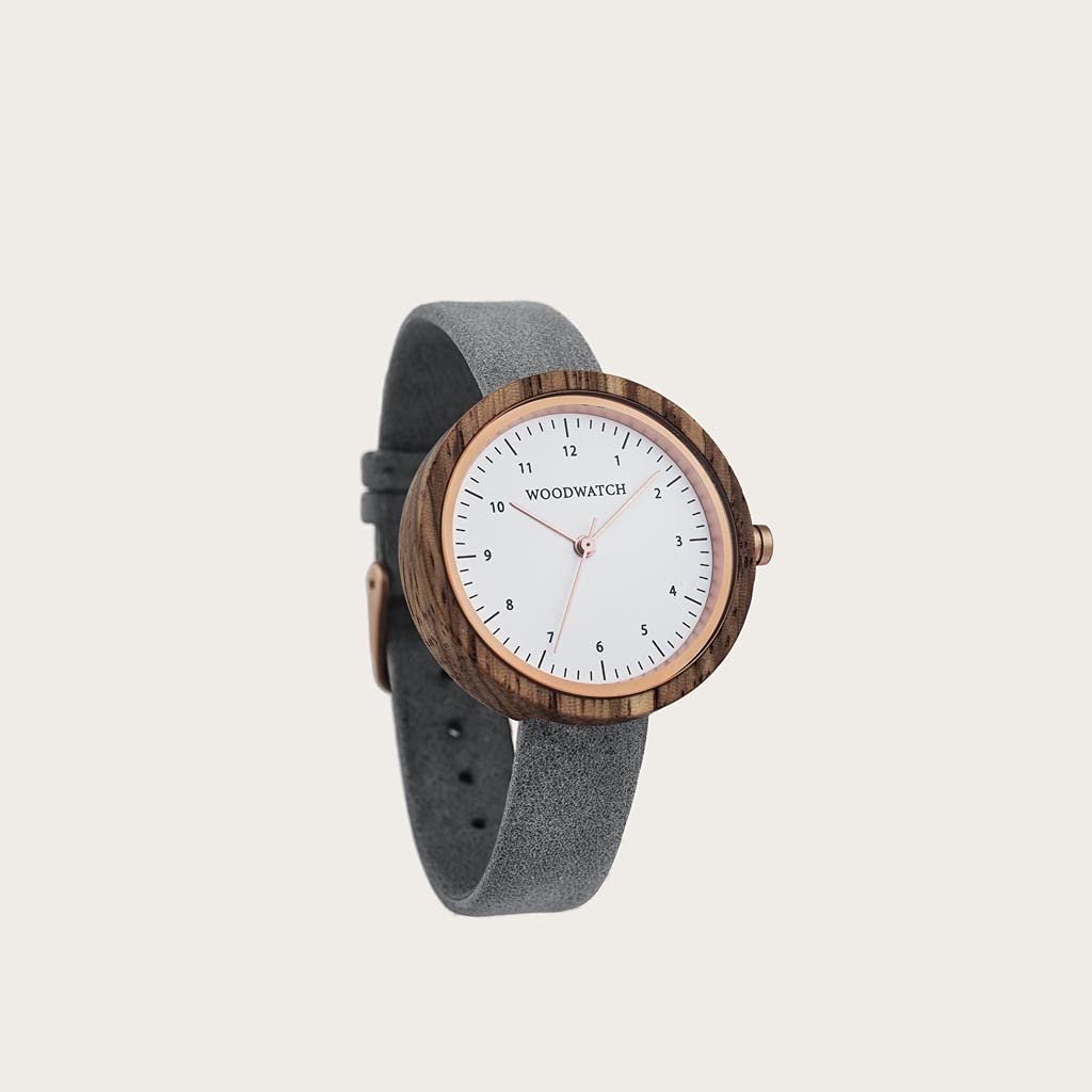 WoodWatch Nordic Oslo orologio legno 36 mm pelle