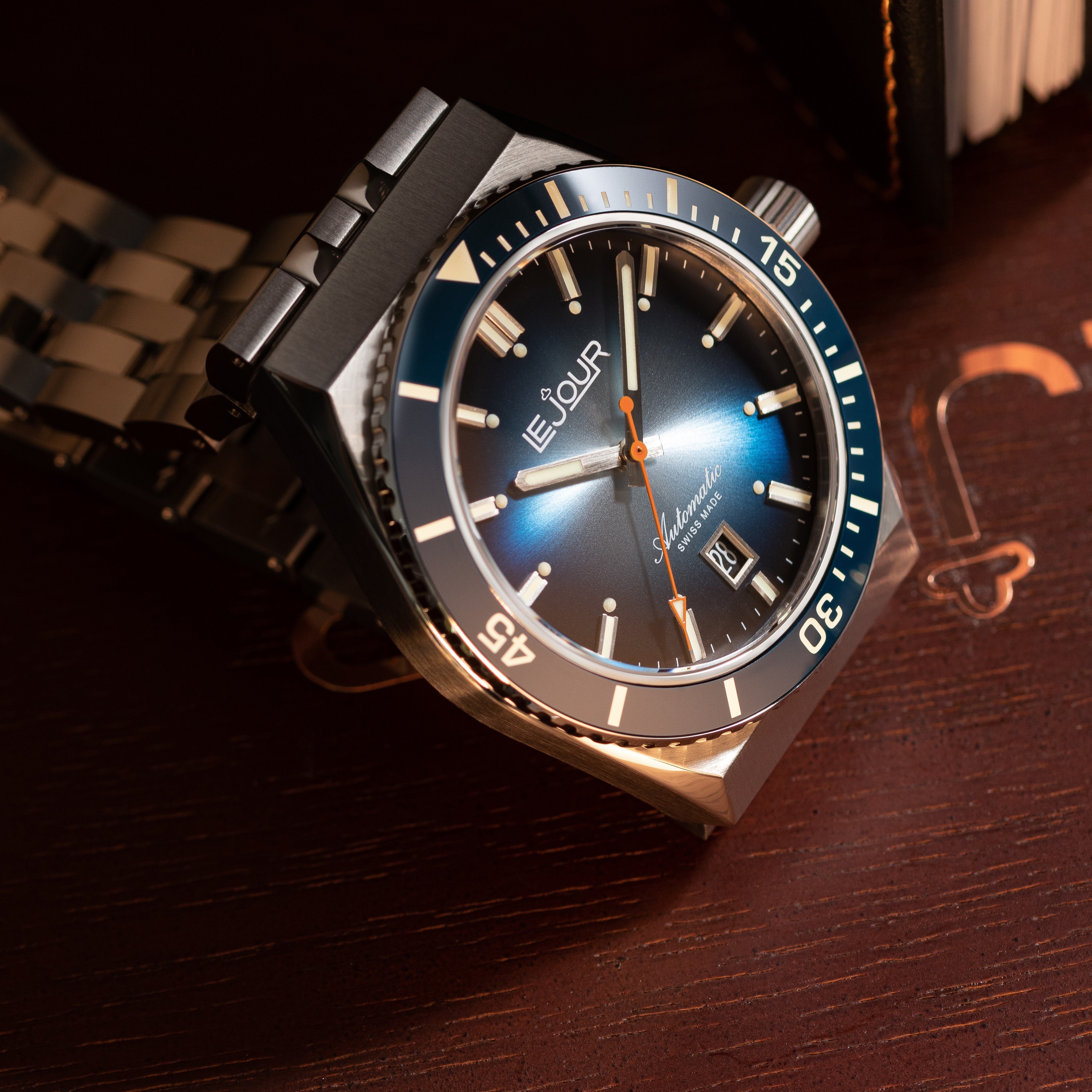 LeJour Delmare LJ-DM-003 Orologio Automatico 41mm Blu