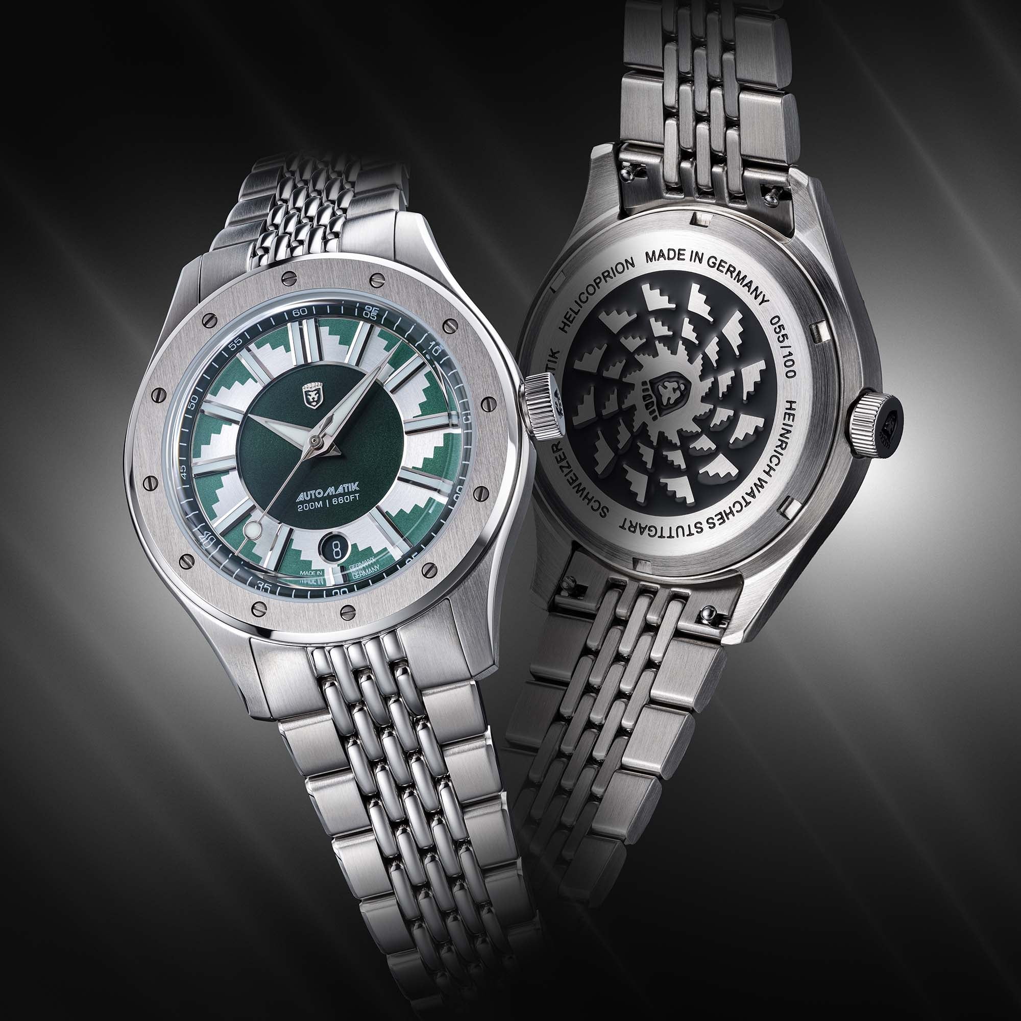 Heinrich Helicoprion orologio Buzzsaw MKII arancione