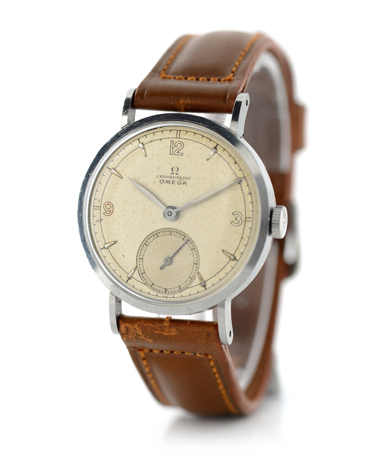 Omega Chronometer 1946 orologio manuale acciaio 33mm