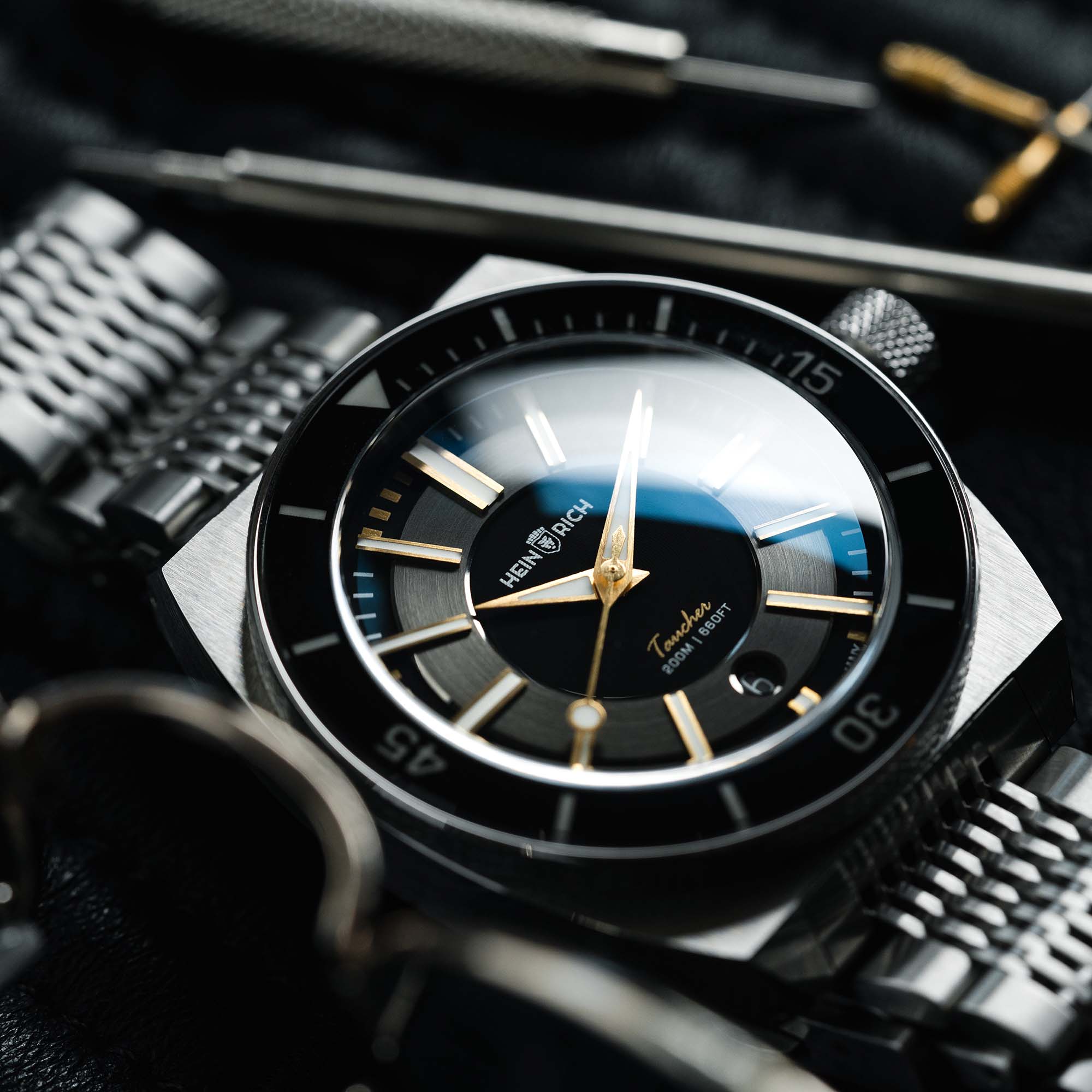 Heinrich Taucher LX orologio automatico acciaio