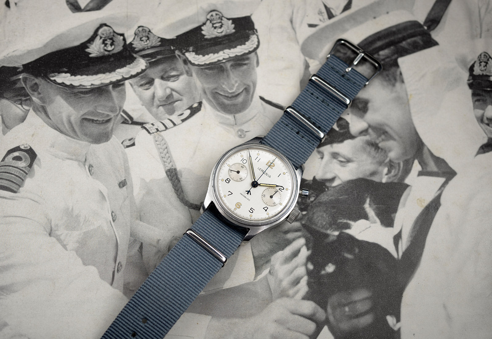 Lemania HS9 orologio cronografo monopulsante 38mm