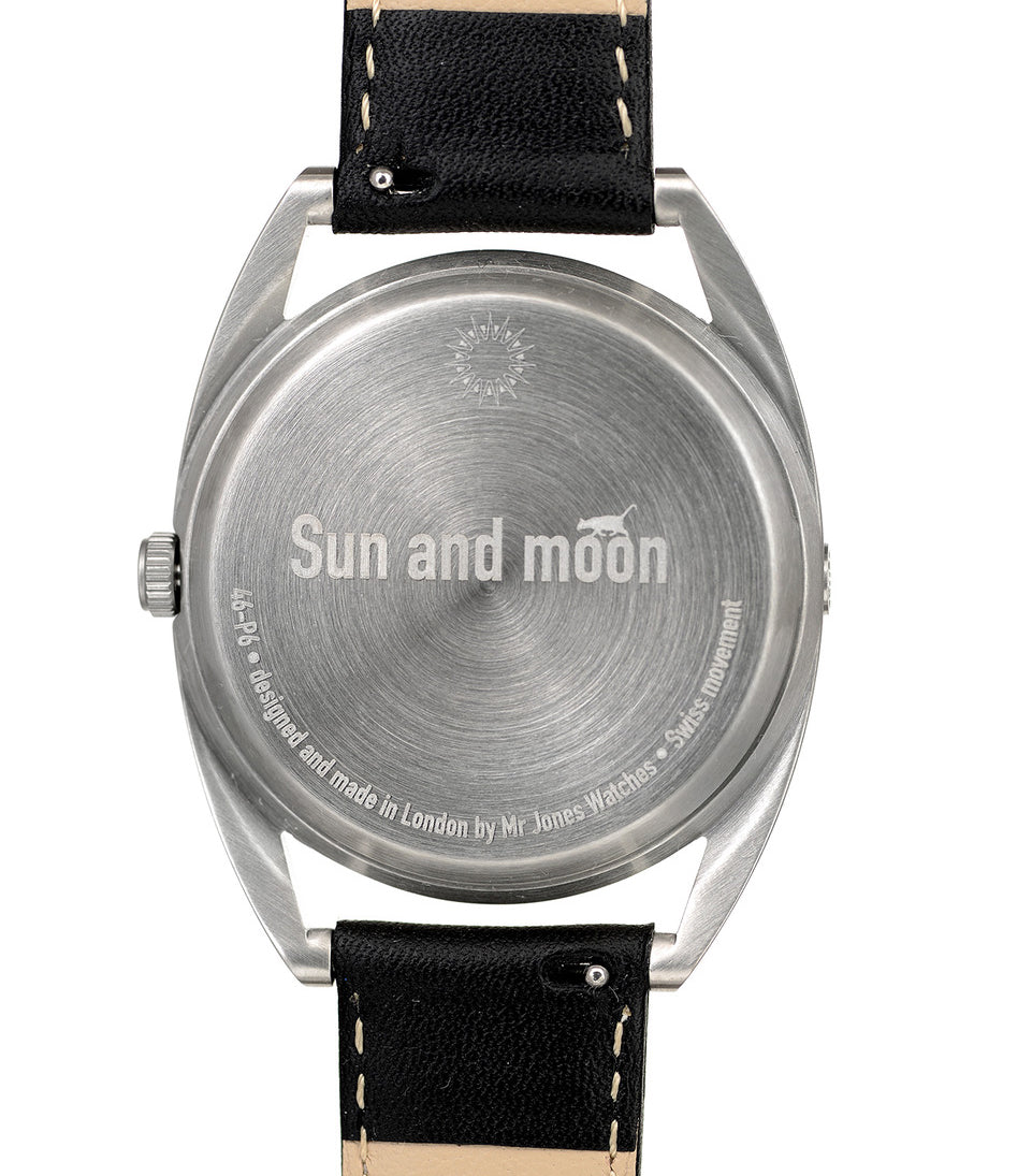 Mr Jones Sun and Moon orologio quarzo 37mm argento