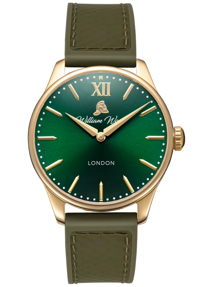 William Wood Chivalrous British Racing Green orologio verde
