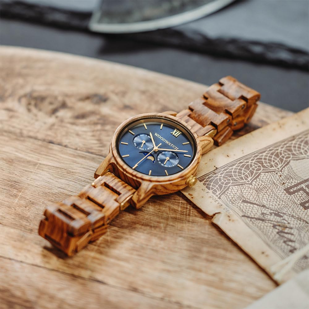 WoodWatch Classic Sailor Orologio Uomo Legno Bracciale