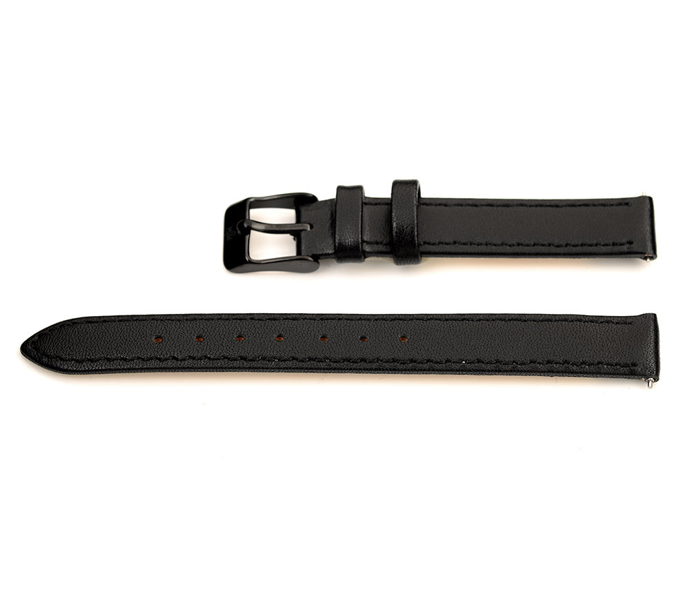 Mr Jones Cinturino orologio 12mm pelle nero acciaio