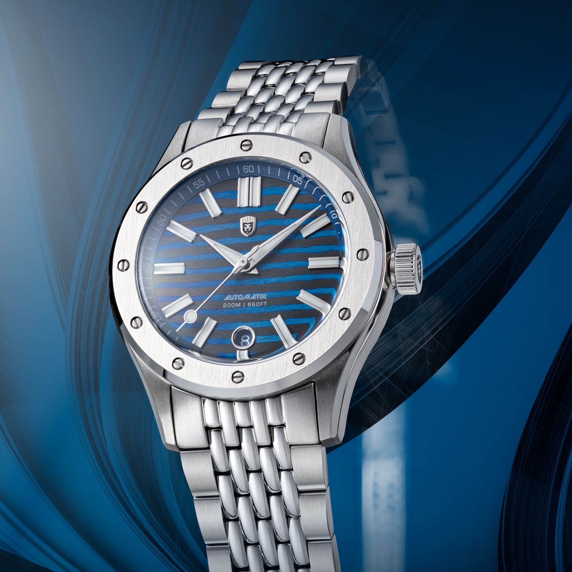 Heinrich Helicoprion ZirkuTi orologio titanio bracciale acciaio