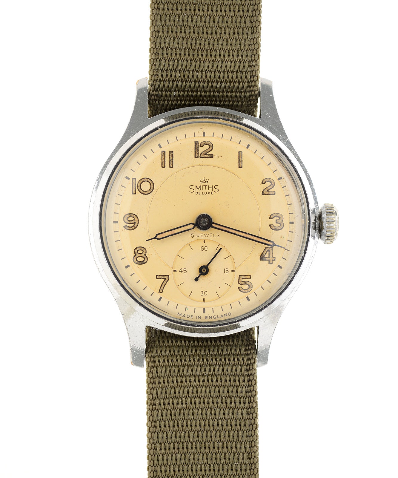 Smiths A404 1955 orologio meccanico vintage champagne 33mm