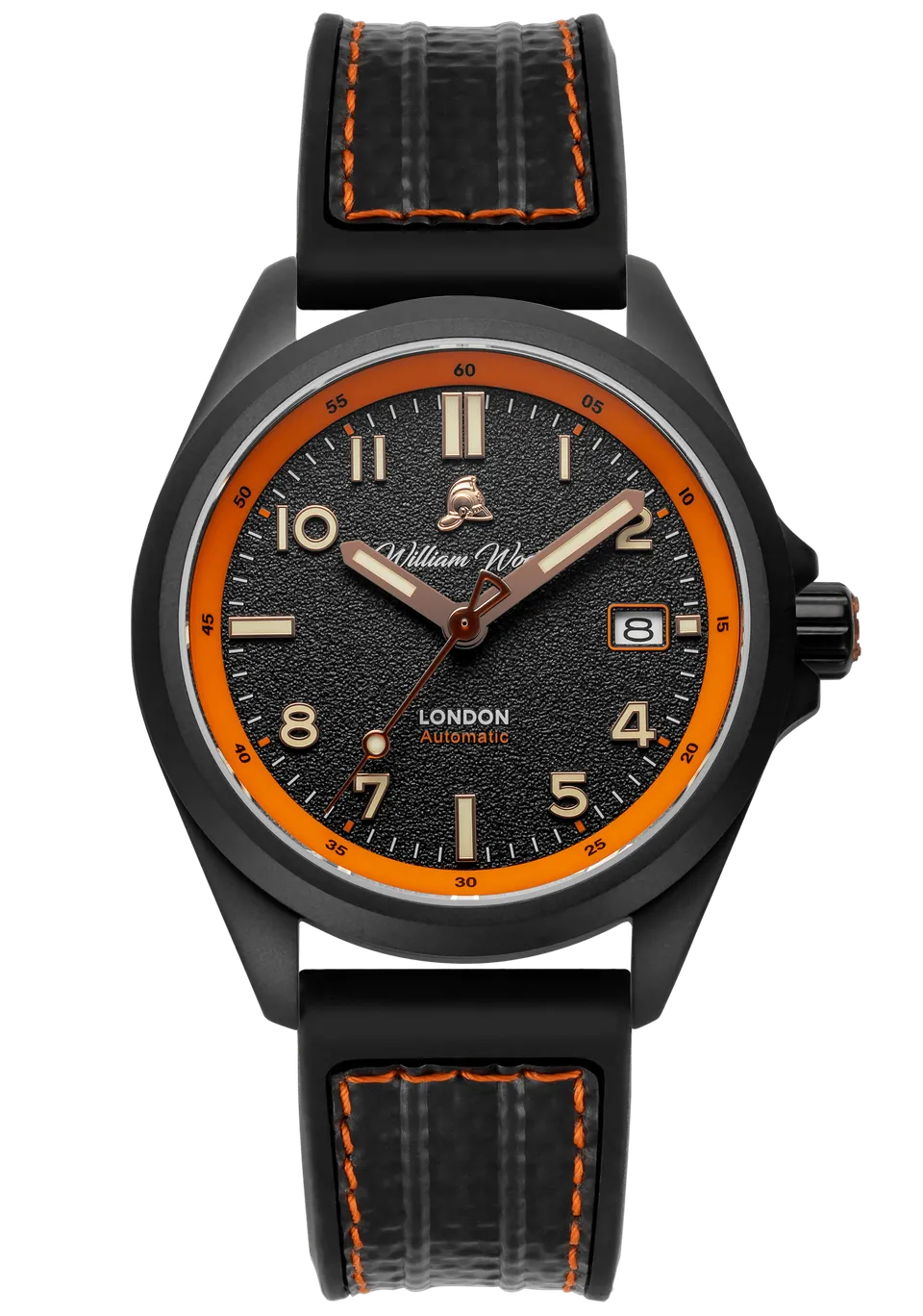 William Wood Fearless Orange Orologio Automatico 39mm Nero