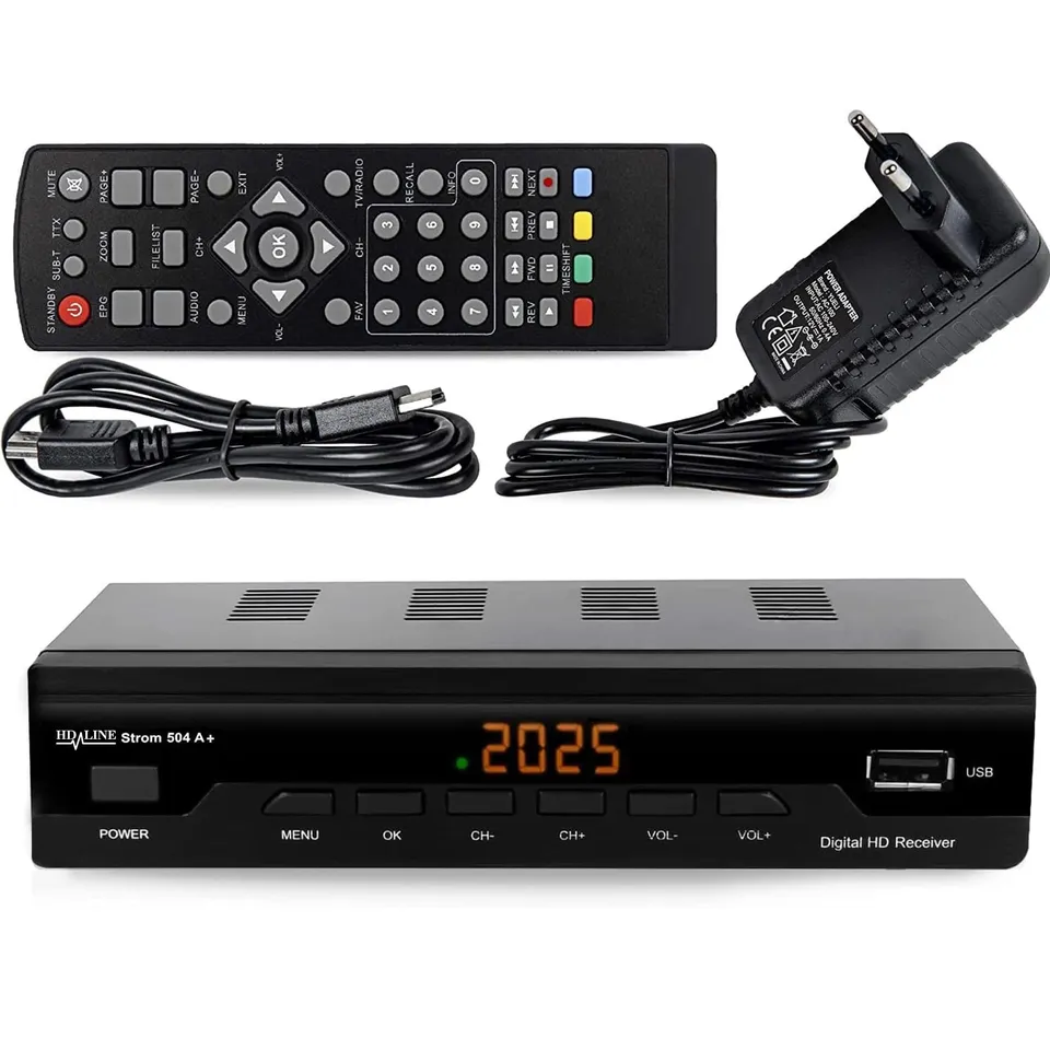 Strom 504 A+ decoder digitale terrestre DVB-T2 nero
