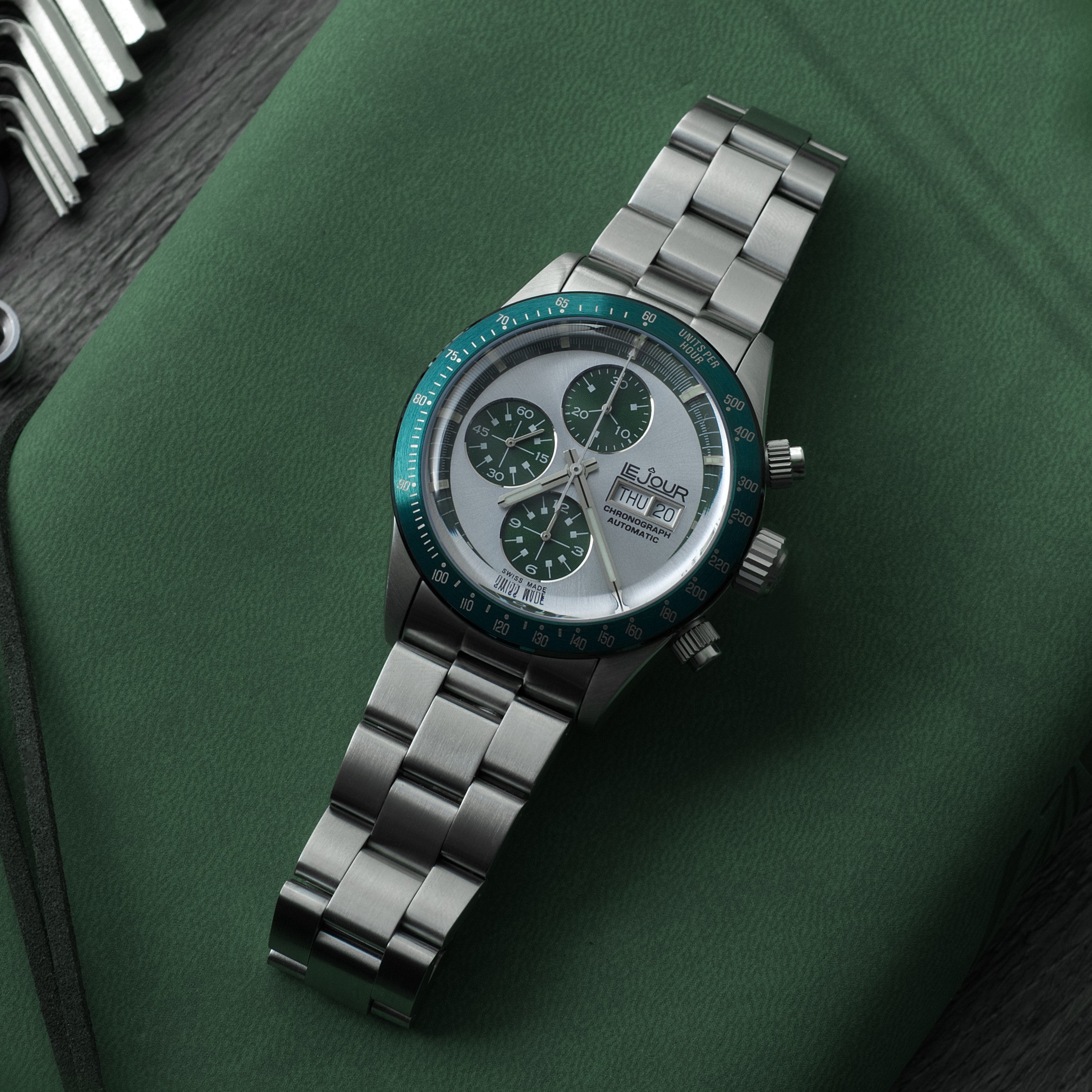 LeJour CM Chrono LJ-CM-005 cronografo automatico grigio