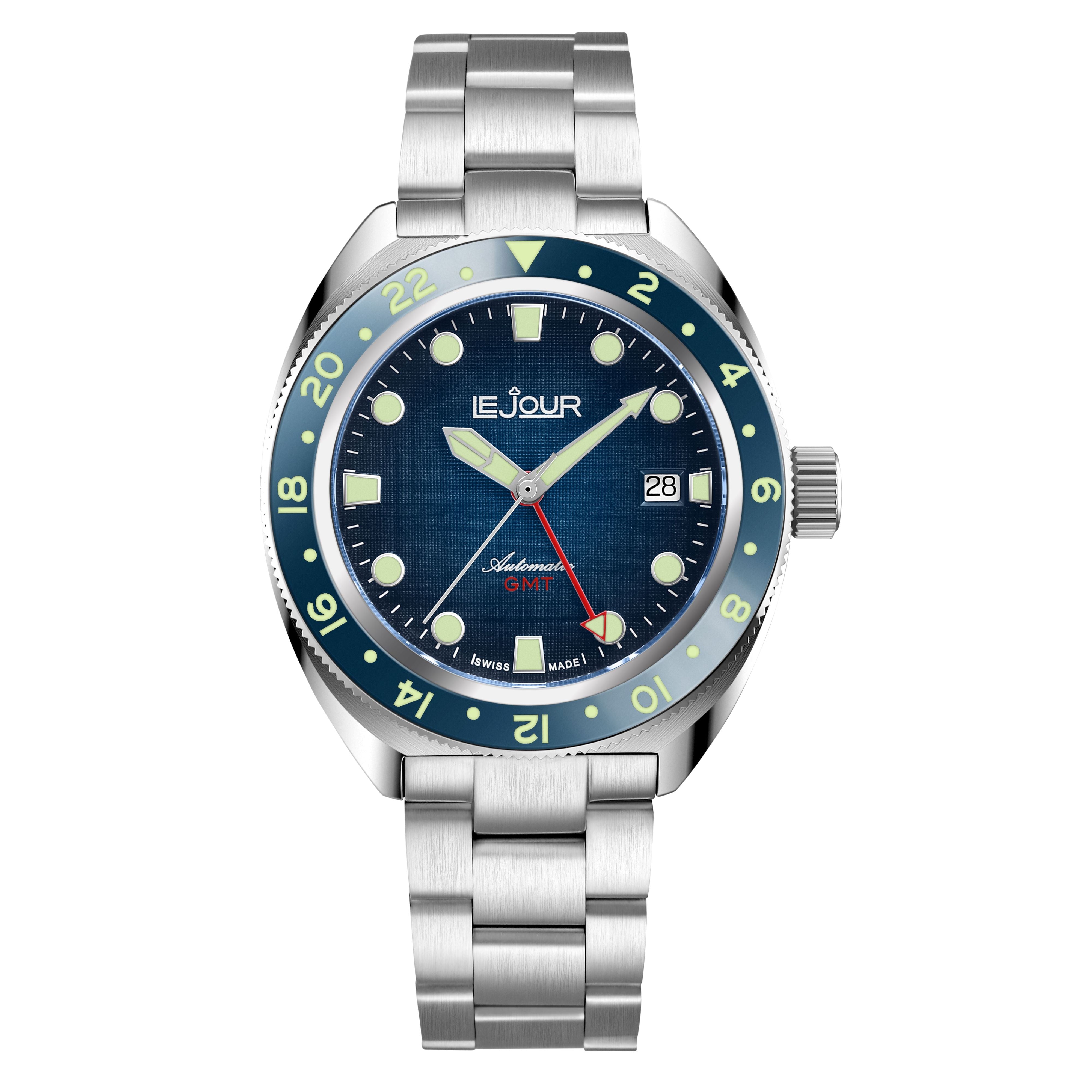 LeJour Hammerhead GMT LJ-HH-GMT-002 orologio blu