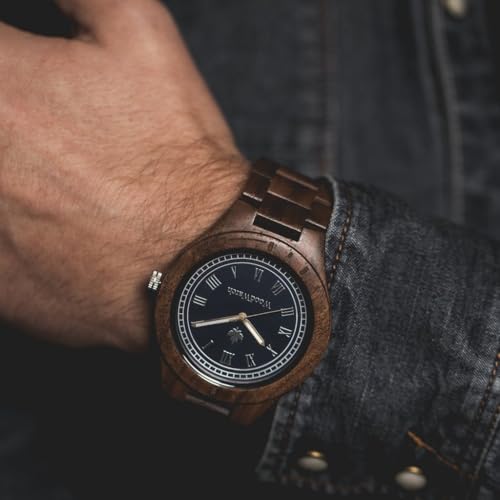 Woodwatch Classic Oaklee Mariner orologio legno noce blu