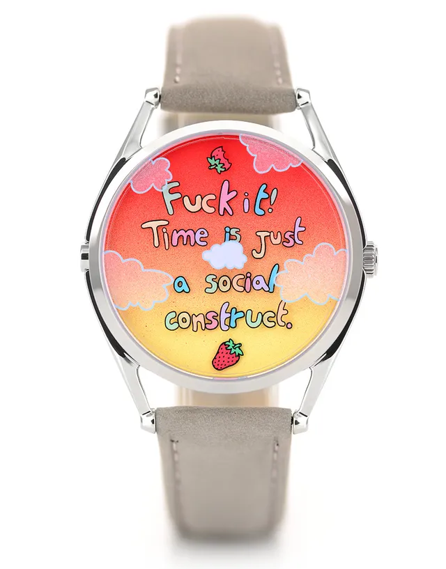 Mr Jones Watches Remixed Berry Late Again! orologio da polso design