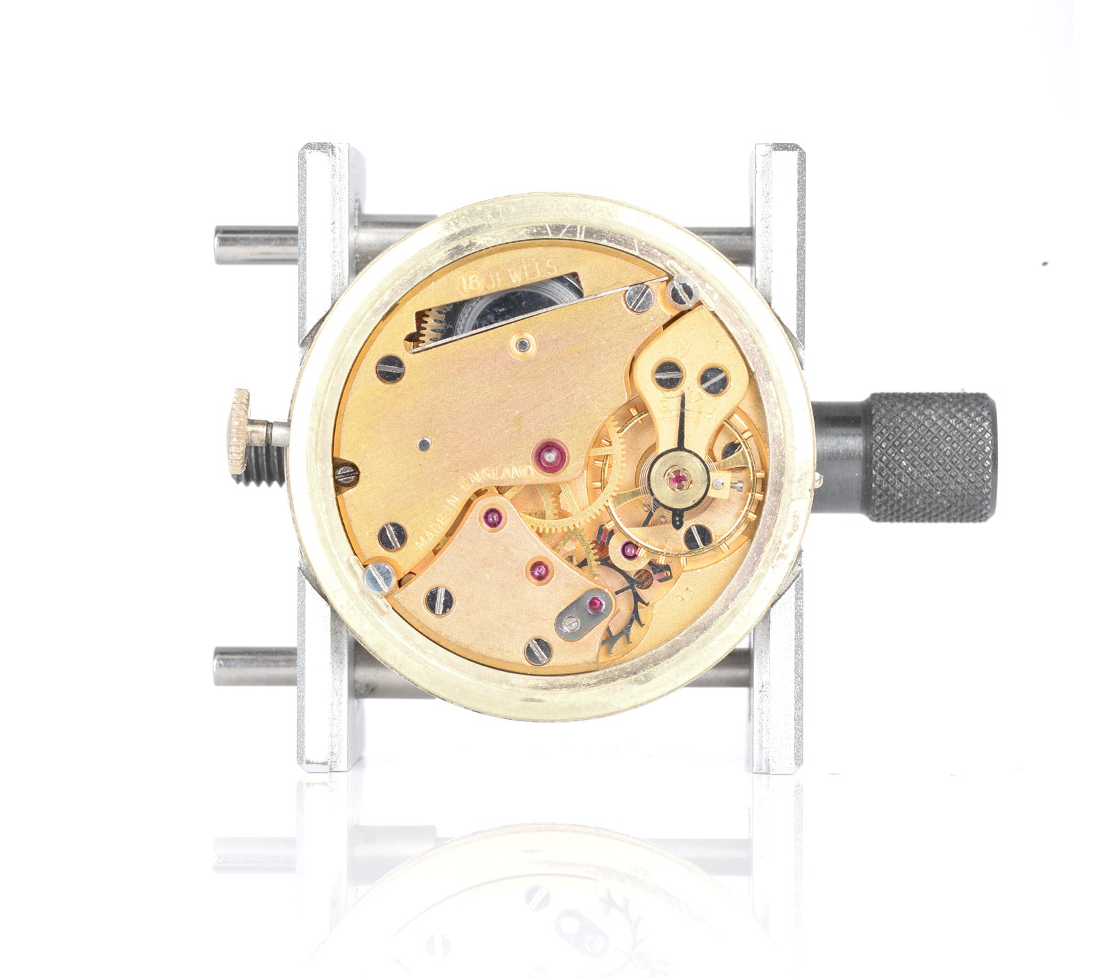 Smiths 1953 oversized orologio da polso oro 9ct 35mm 18 rubini