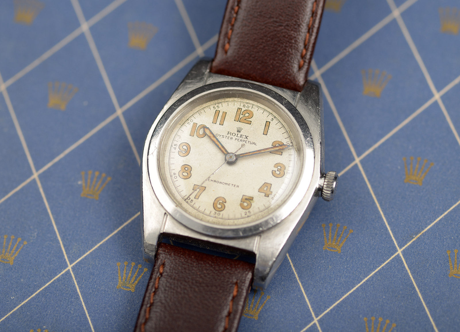 Mr Jones Watches Vintage Rolex Bubbleback orologio automatico 1945