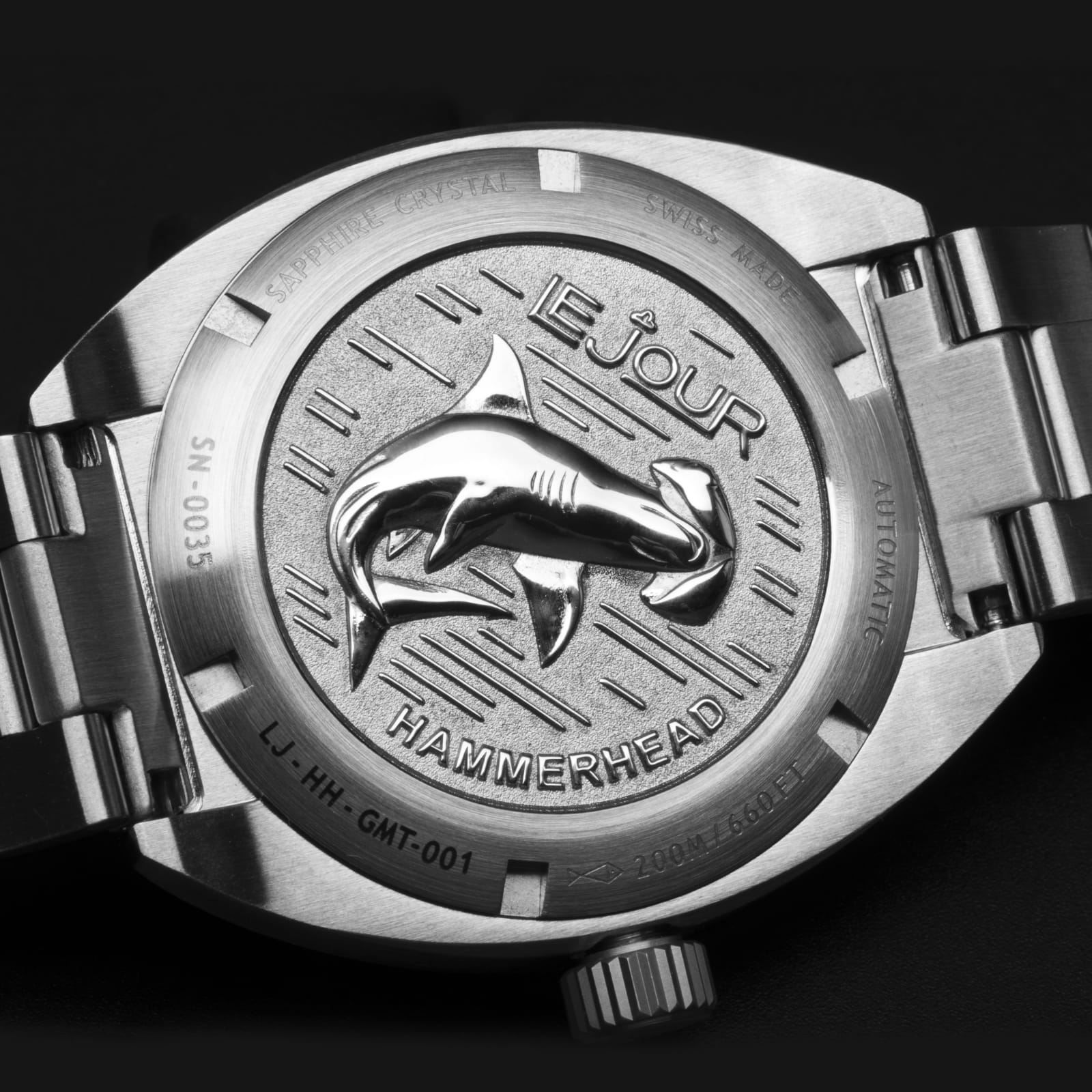 LeJour Hammerhead GMT LJ-HH-GMT-002 orologio blu