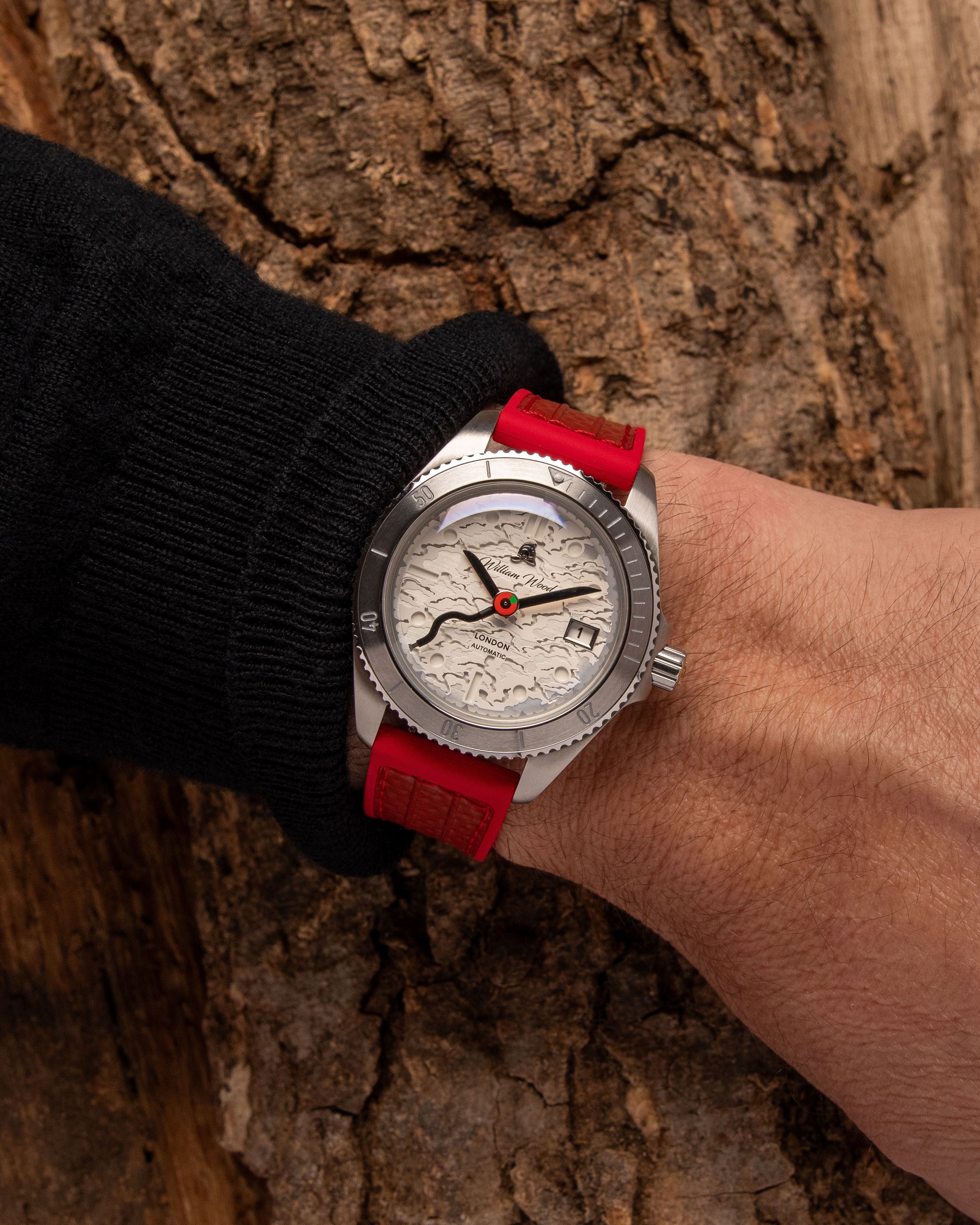 William Wood IAFC Red Valiant orologio 41mm acciaio zaffiro