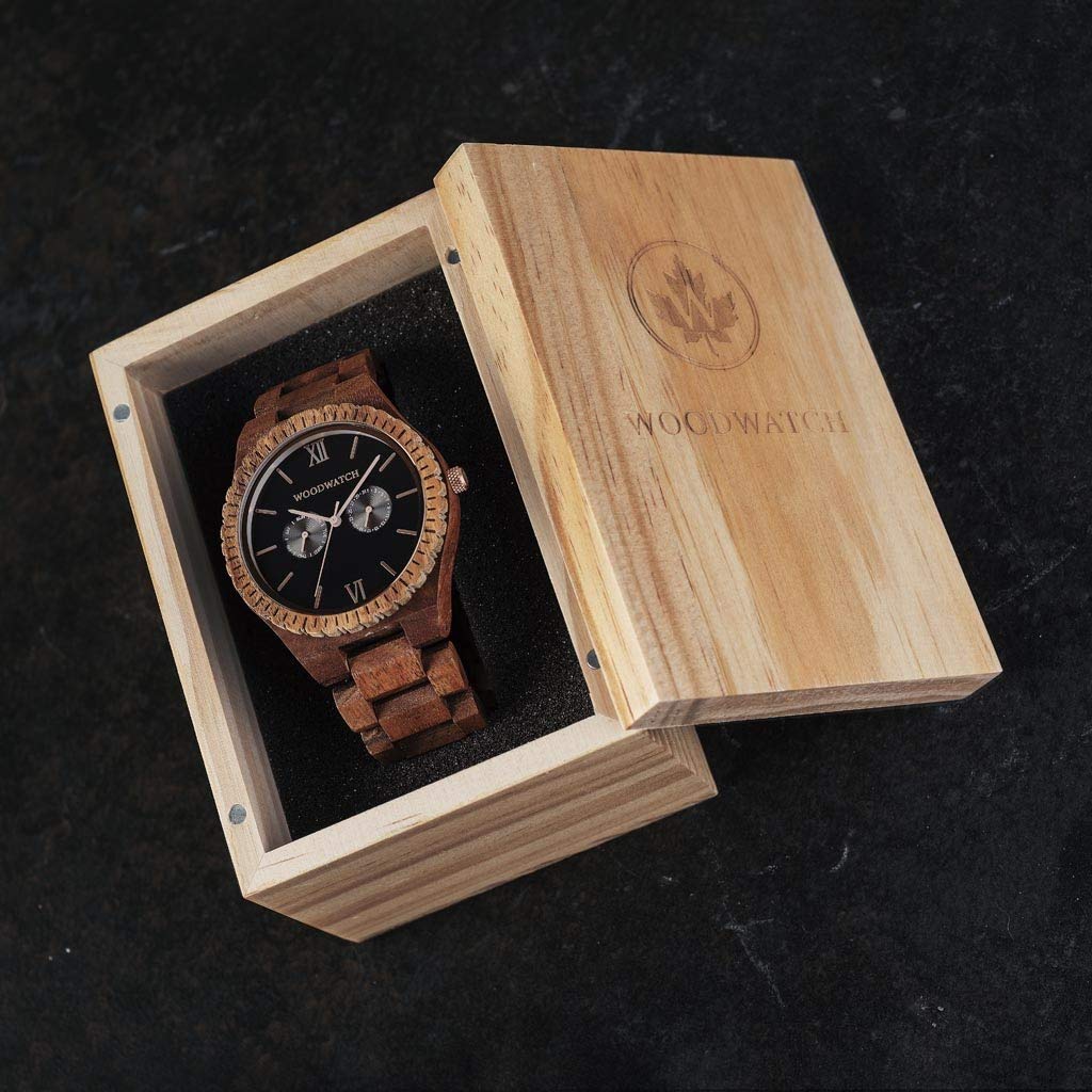 WoodWatch Classic Dark Orion orologio acacia nero