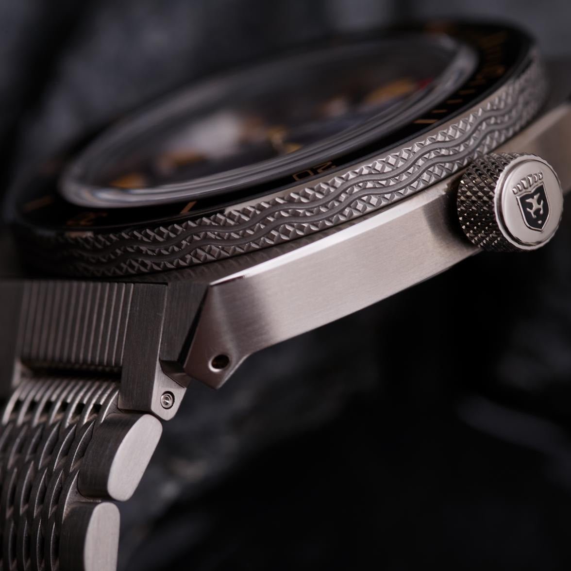 Heinrich Taucher orologio automatico blu 41 mm