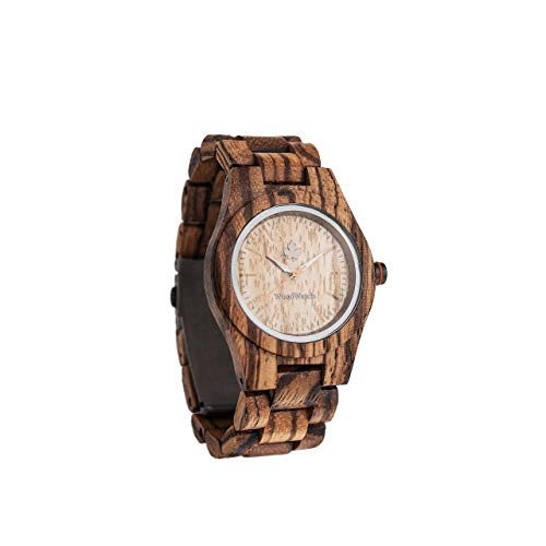 WoodWatch Classic Zebra Petite orologio legno zebrano 36mm