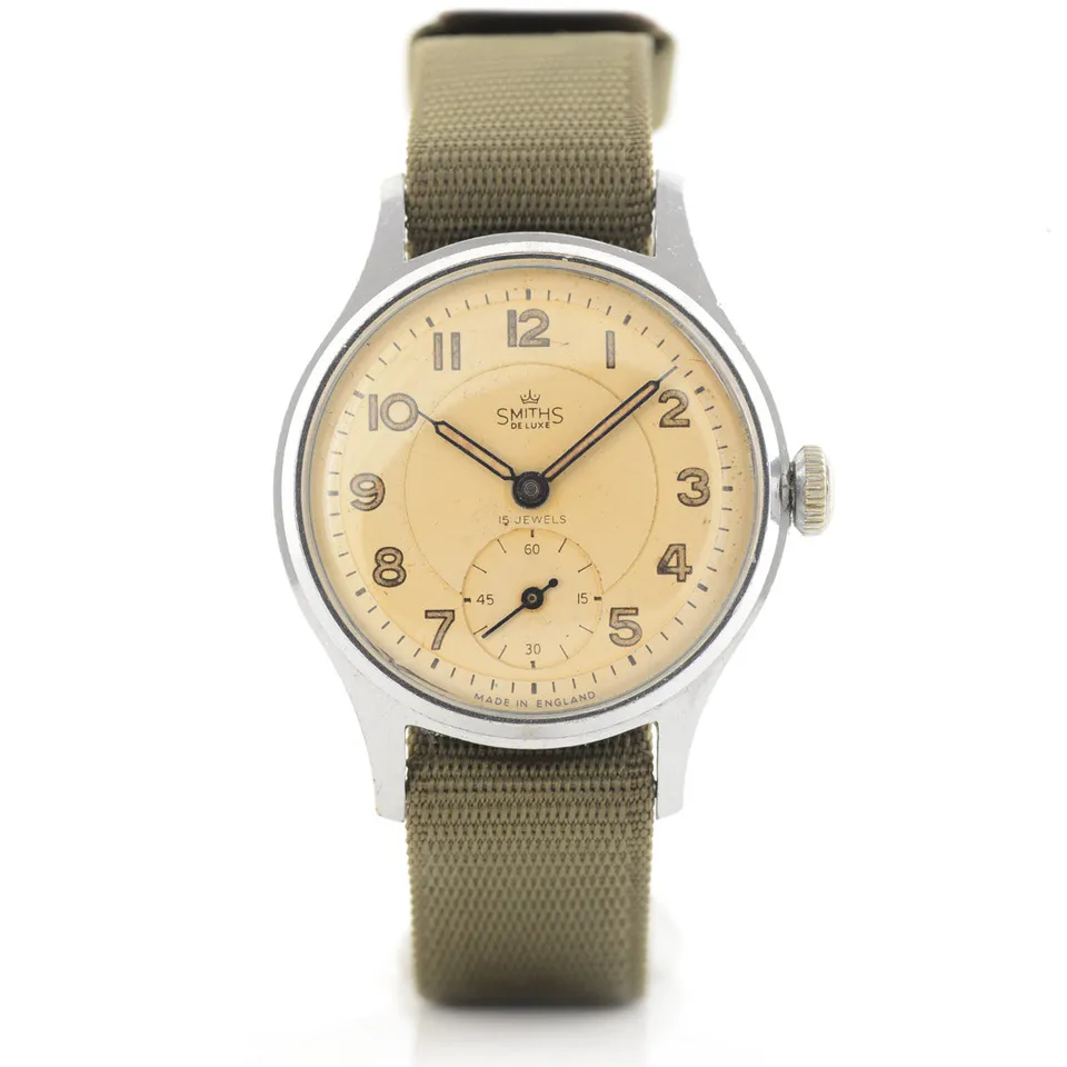 Smiths A404 1955 orologio meccanico vintage champagne 33mm