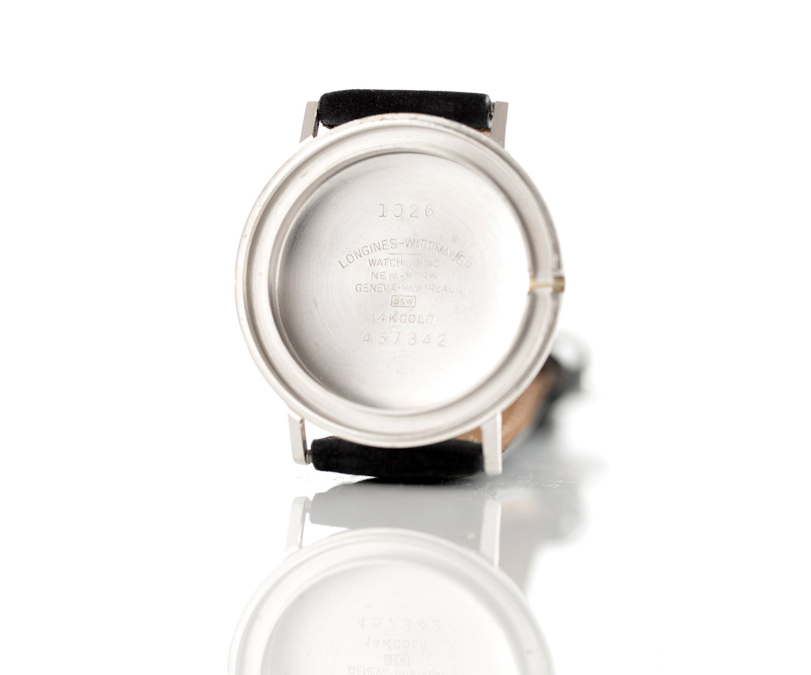 Longines 1957 orologio da polso oro bianco 33mm diamanti automatico