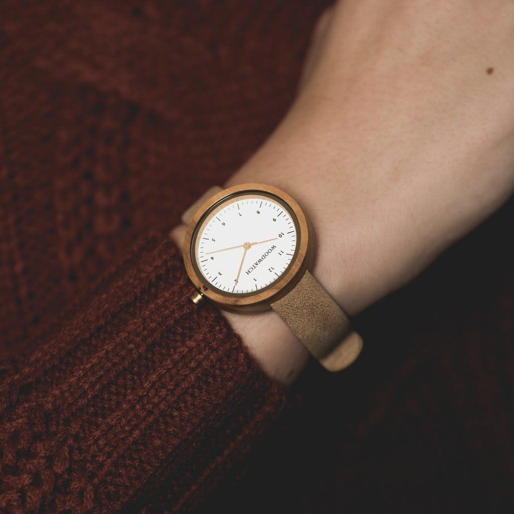 WoodWatch Nordic Copenhagen orologio legno 36 mm pelle