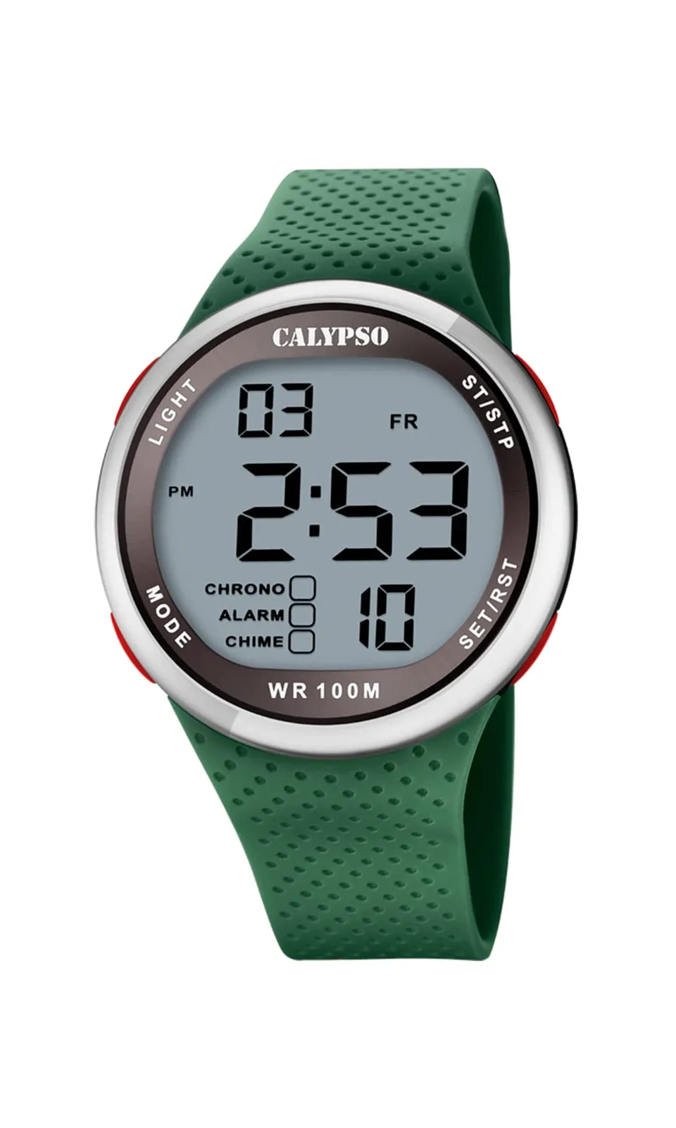 Calypso Urban Digital Orologio Digitale Verde Doppio Orario
