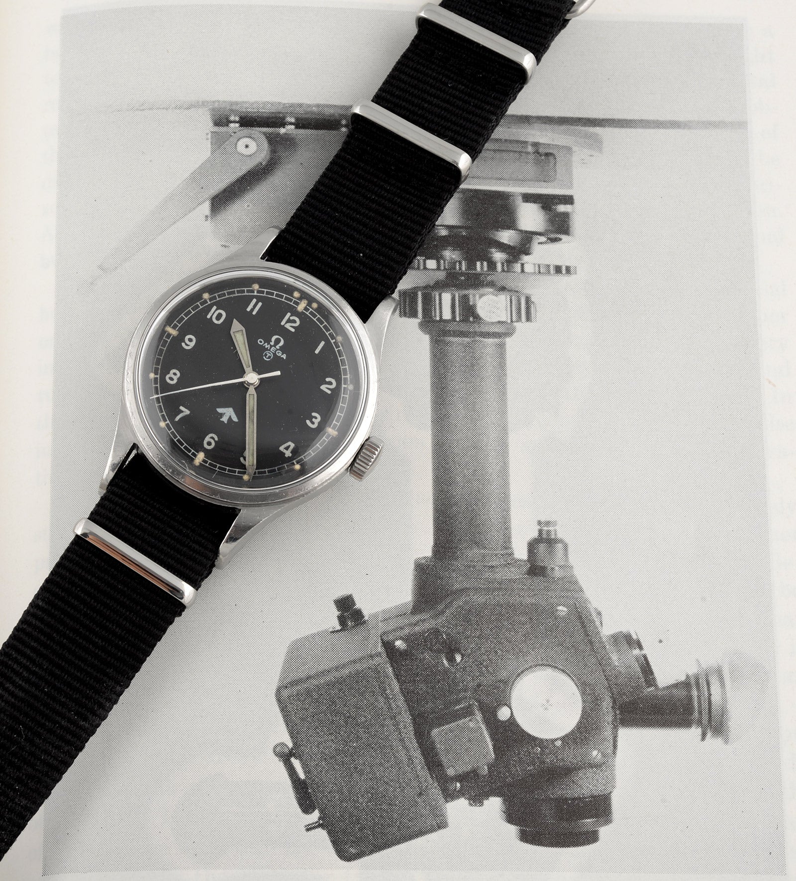 Omega 53 6B/542 orologio militare automatico 37mm