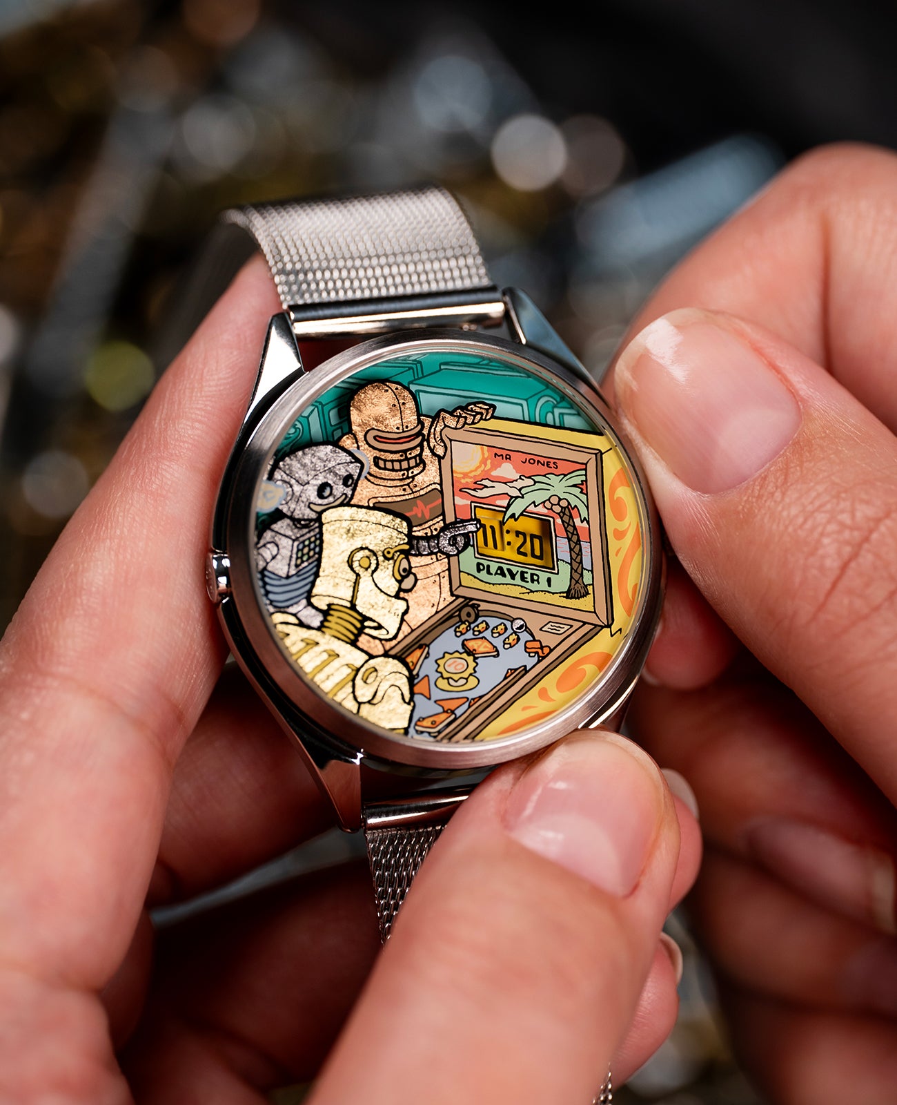 Mr Jones Watches Ricochet orologio 37mm jump hour dorato