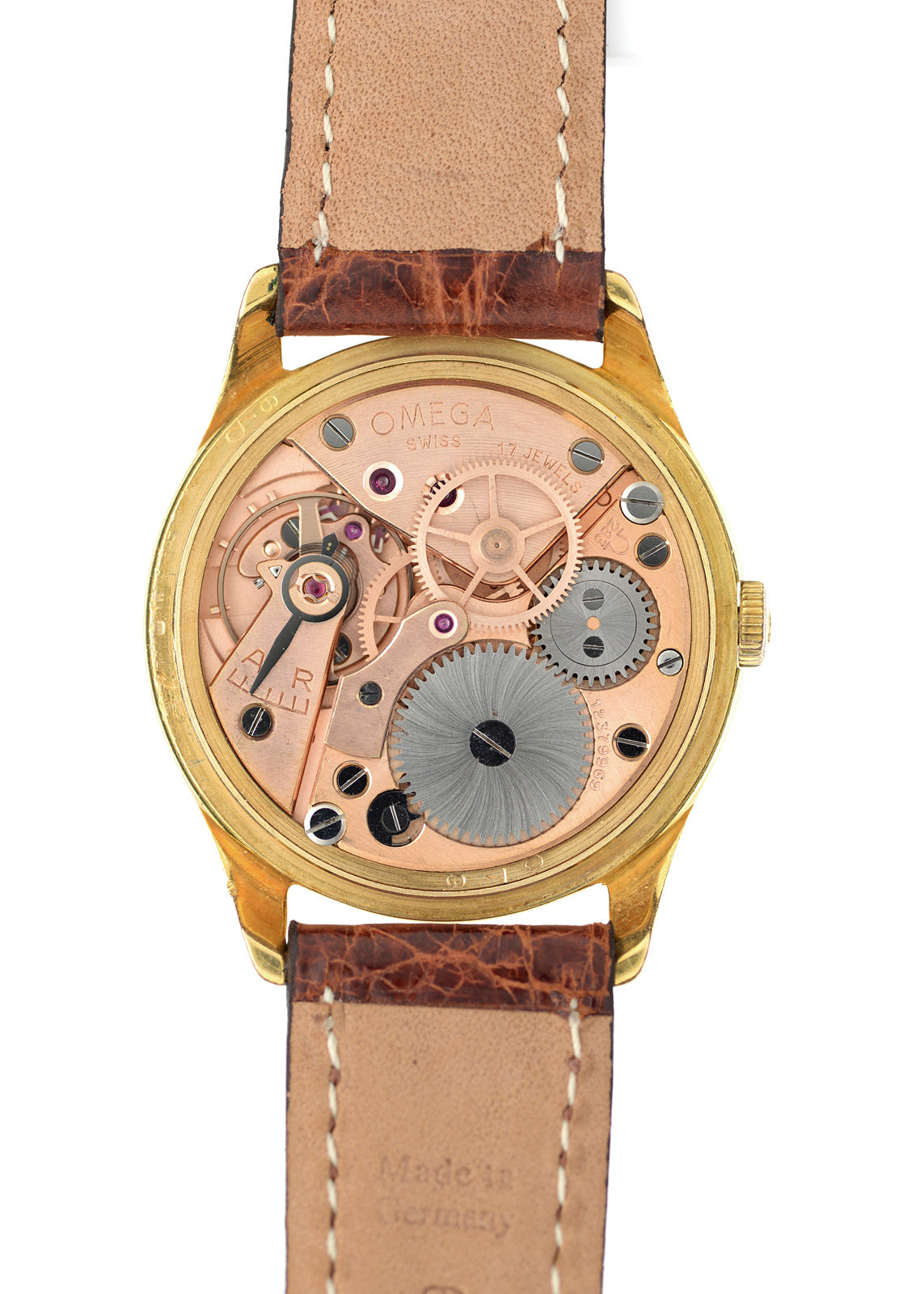 Omega Chronometer orologio oro 18 carati 38mm 1952