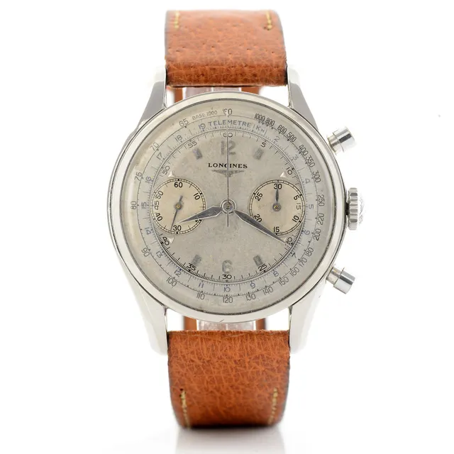 Longines 6552-3 cronografo vintage acciaio 38mm