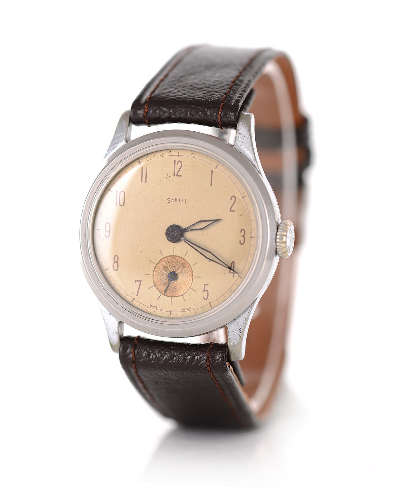 Mr Jones Watches Vintage Smith English Made 1946 orologio acciaio