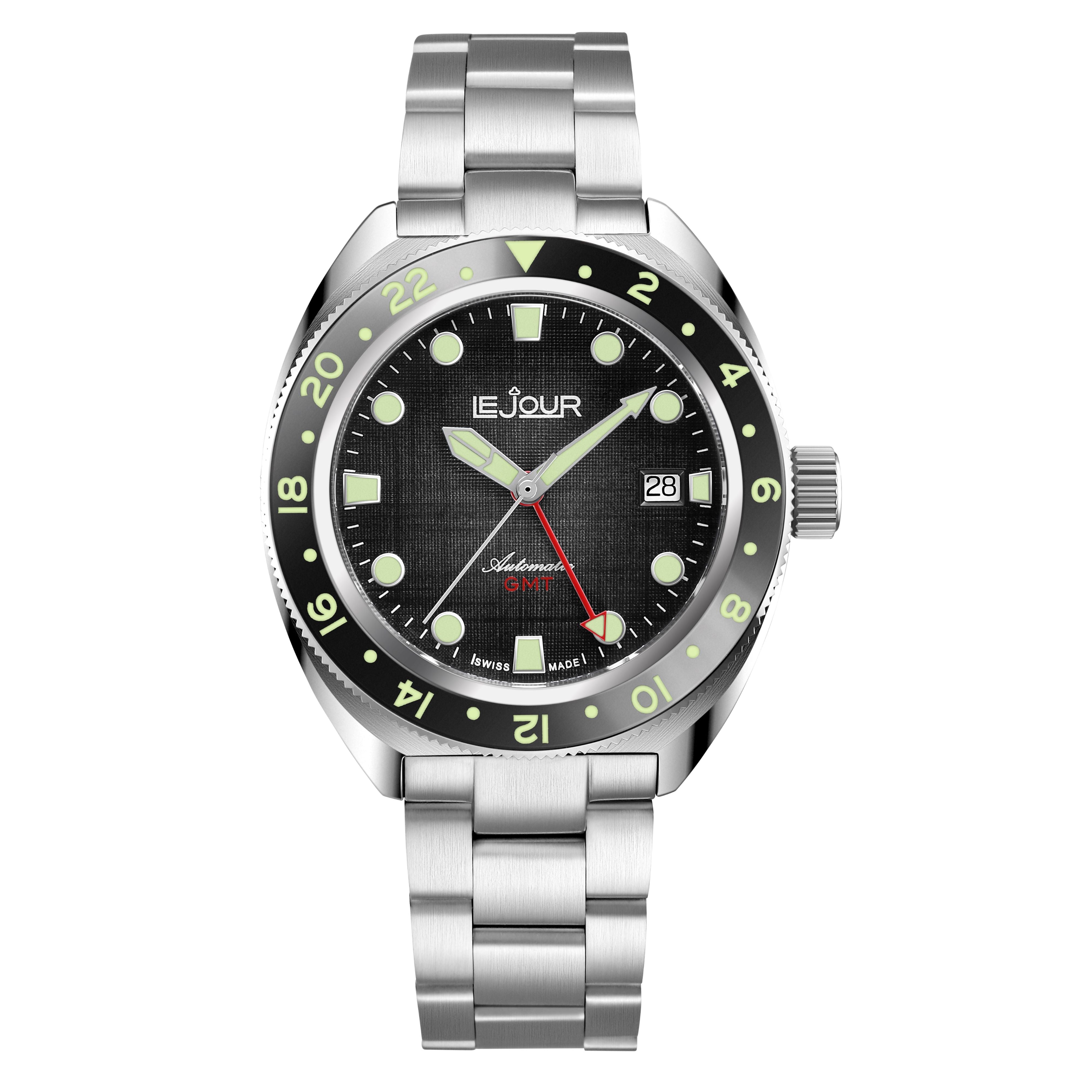 LeJour Hammerhead GMT LJ-HH-GMT-001 orologio nero 42mm