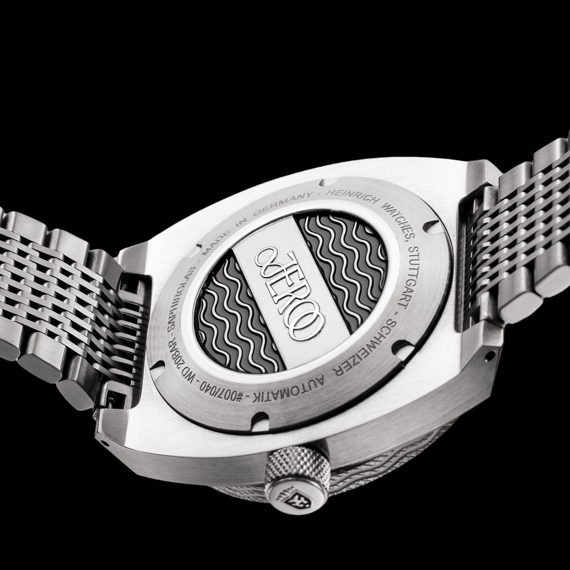 Heinrich Taucher Jeroo Edition orologio FKM nero edizione limitata