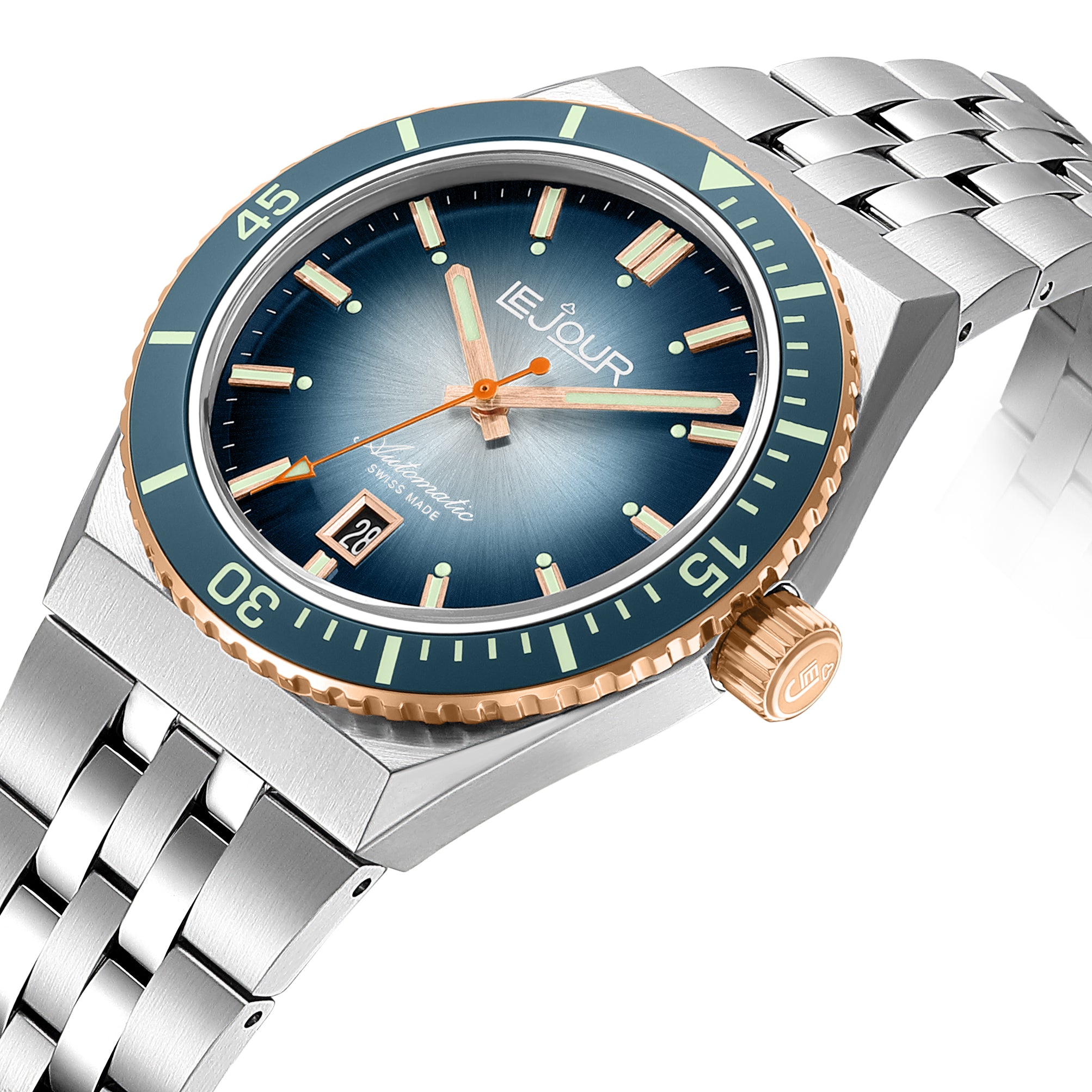 LeJour Delmare LJ-DM-008 orologio automatico 41mm blu