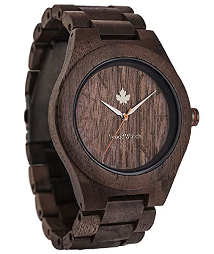 WoodWatch Core Walnut orologio in legno noce 45mm quarzo