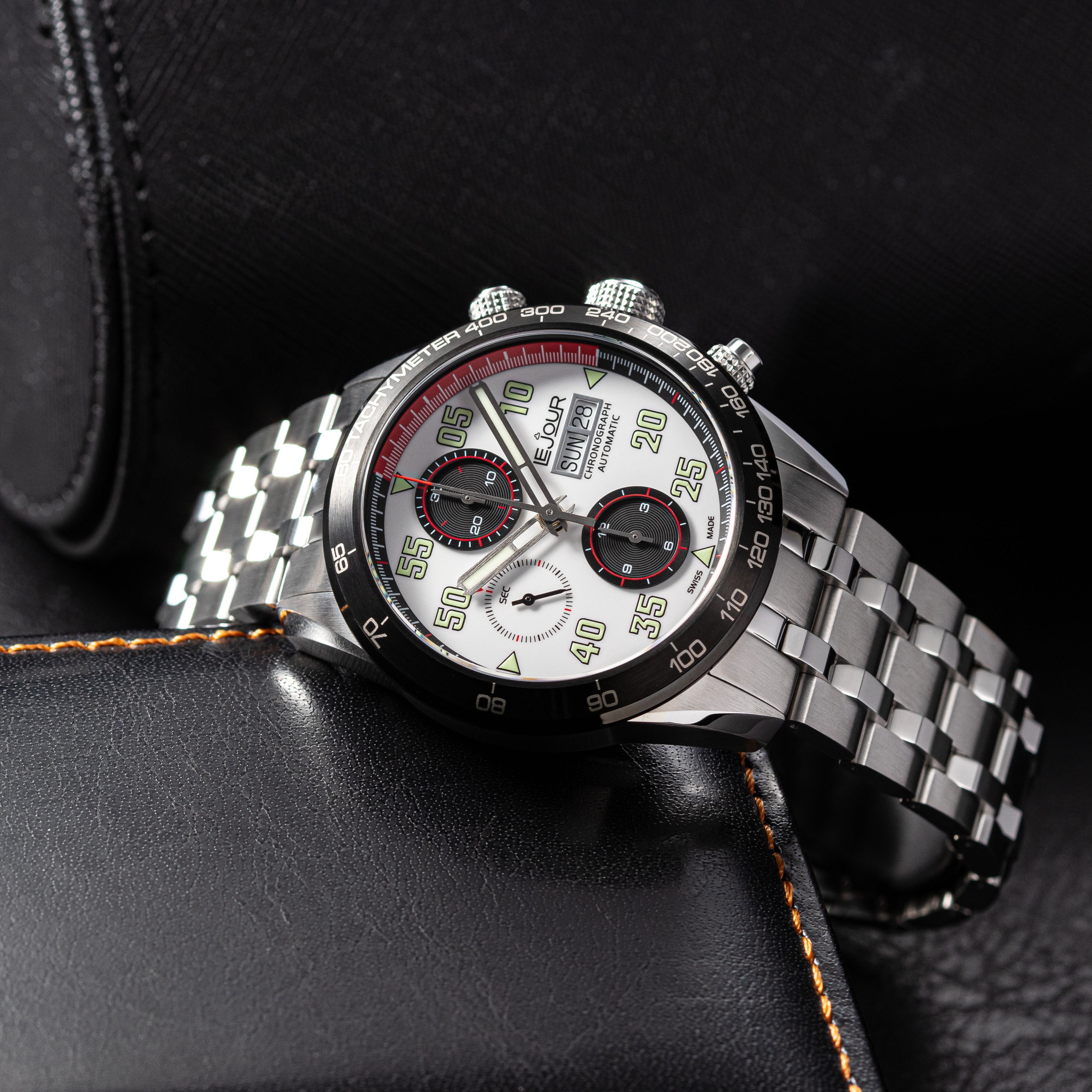 LeJour RD Chrono LJ-RD-006 orologio cronografo bianco 42 mm