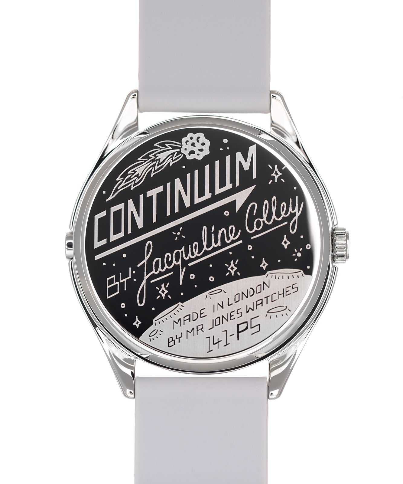 Mr Jones Continuum orologio jump hour 37mm argento