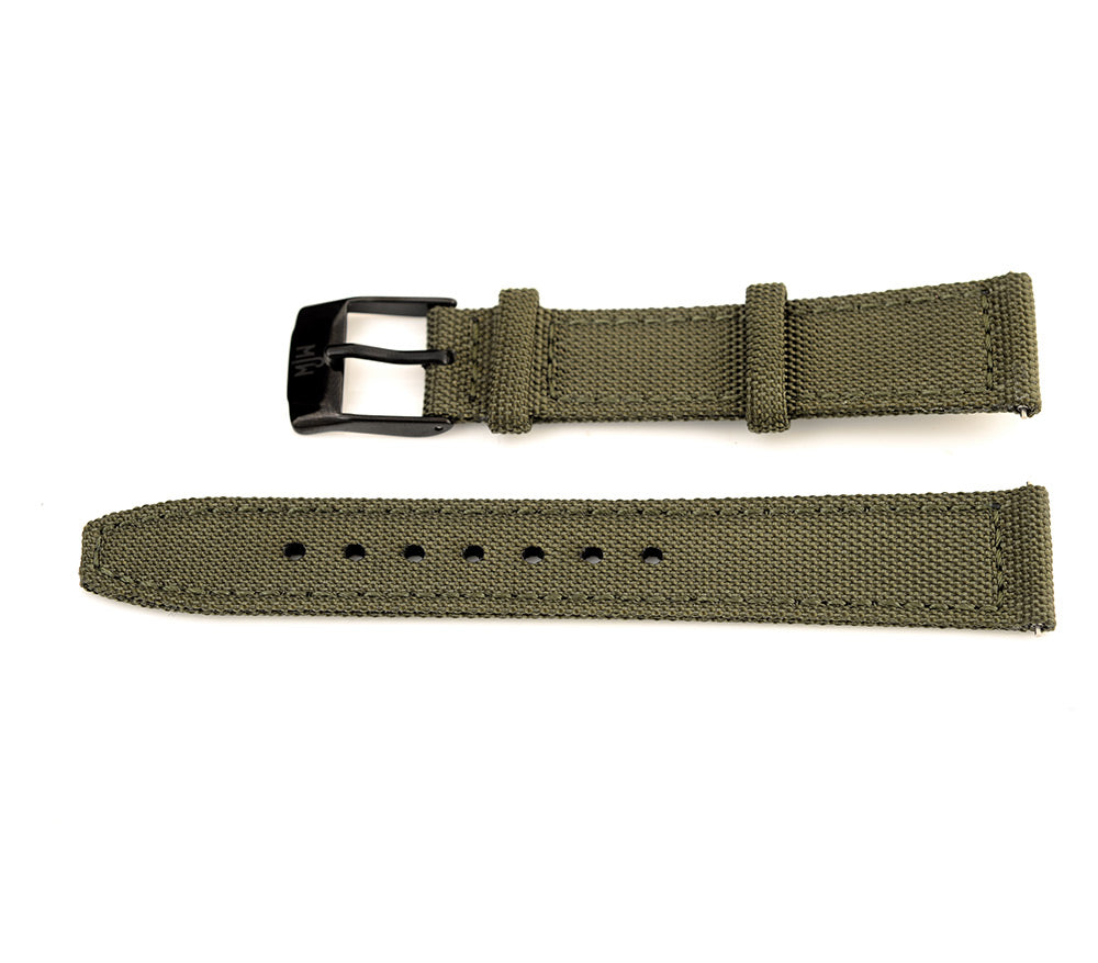 Mr Jones Watches cinturino nylon 18mm verde blu grigio