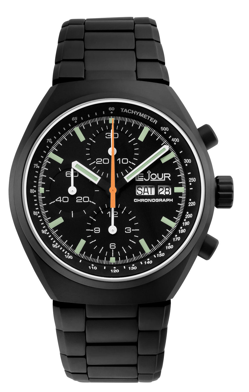 LeJour Mark I Chronograph LJ-MI-004 orologio nero automatico