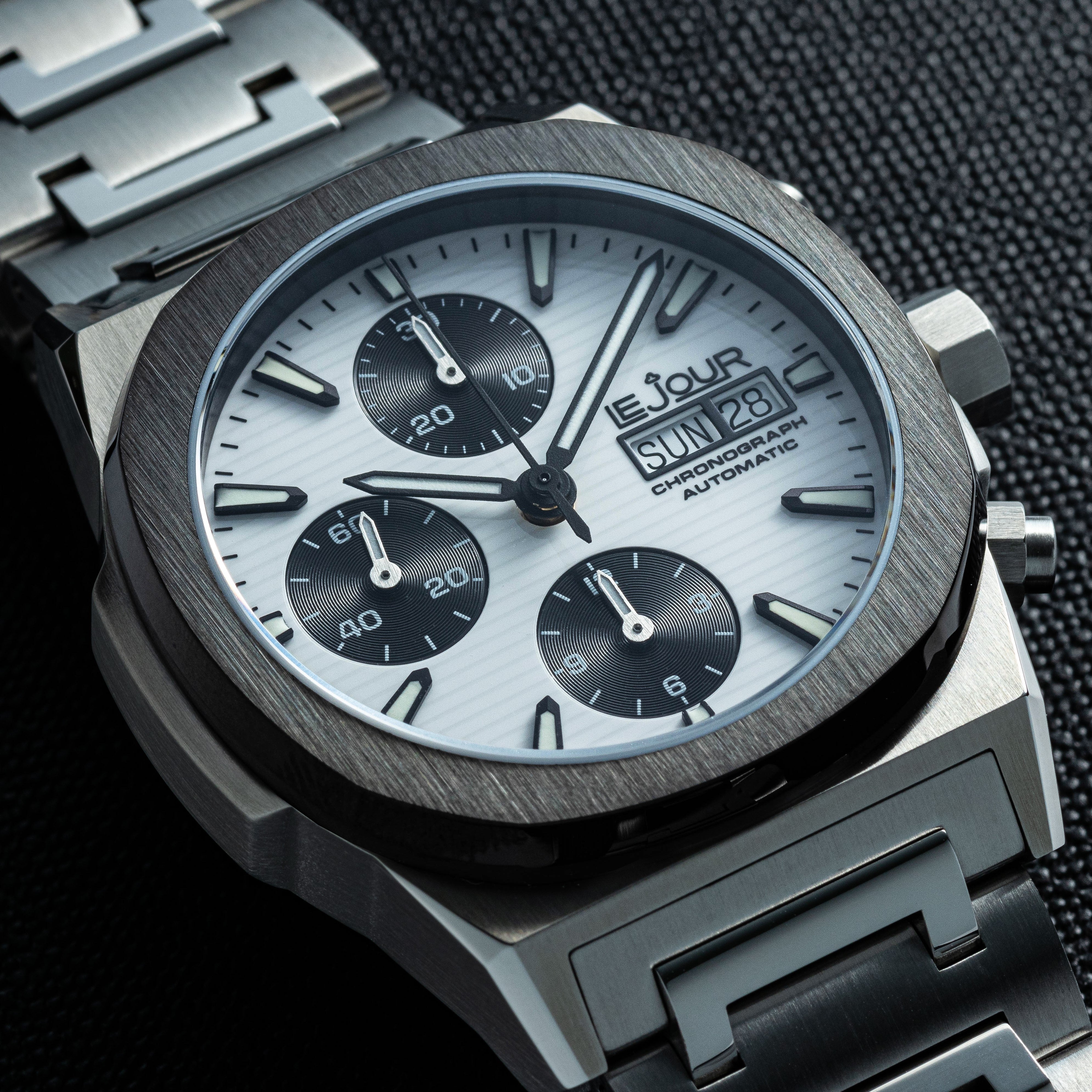 LeJour RMC Chrono LJ-RMC-002 orologio cronografo 40mm bianco