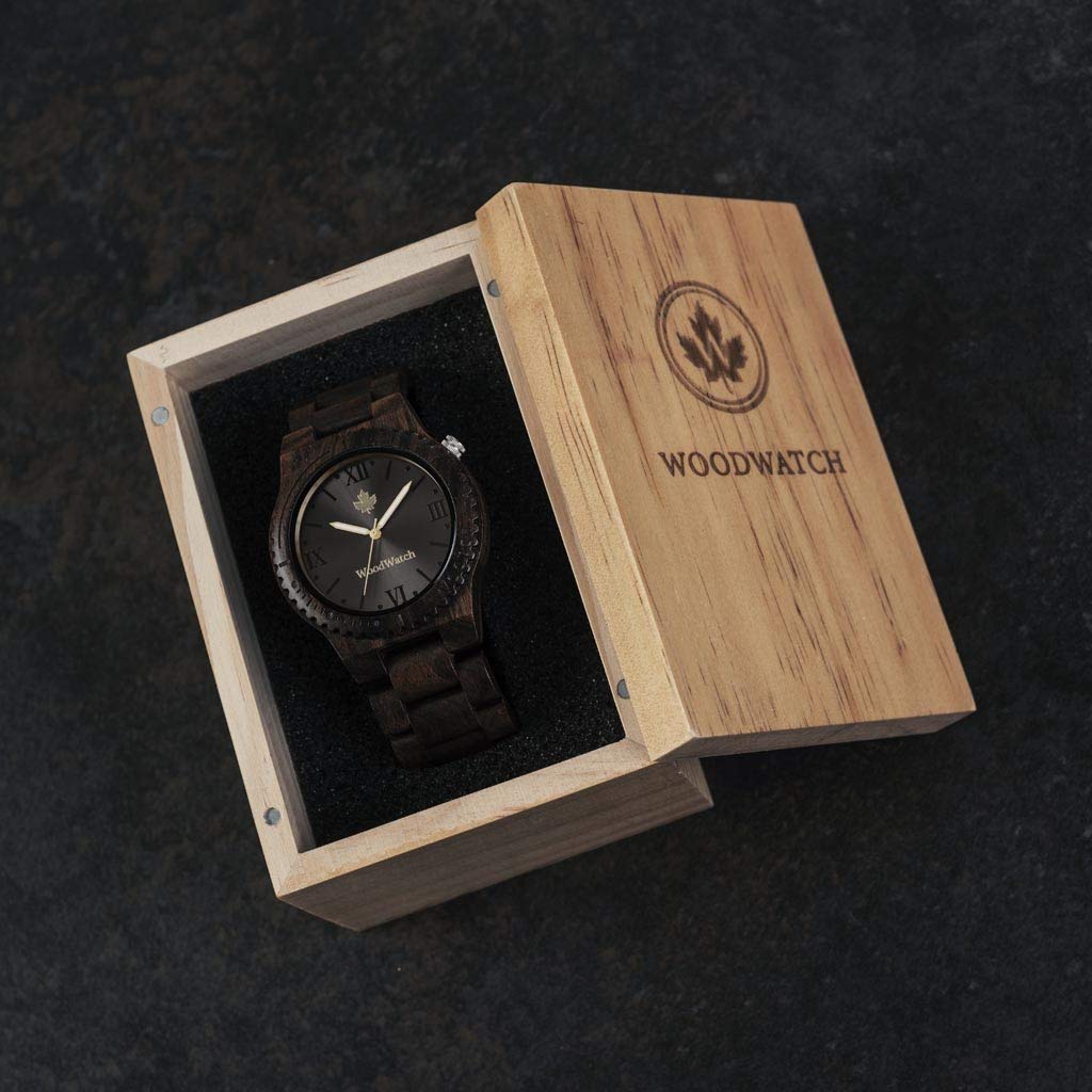 WoodWatch Classic Wootch Black Sandal orologio legno uomo