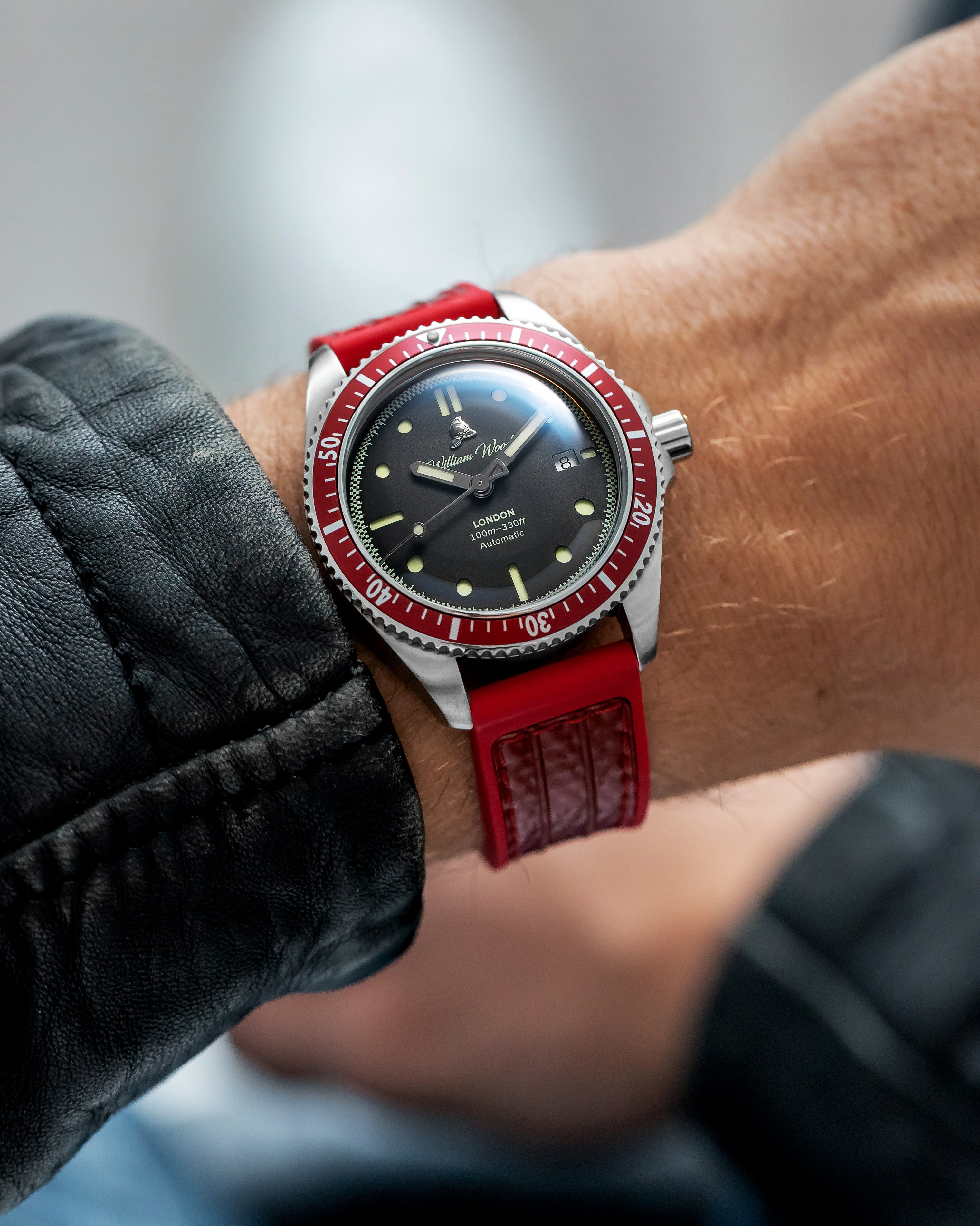 William Wood IAFC Red Valiant orologio 41mm acciaio zaffiro