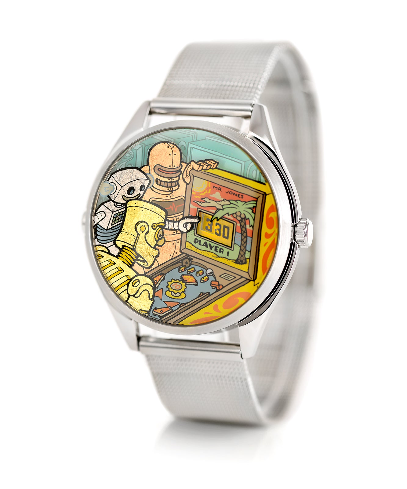 Mr Jones Watches Ricochet orologio 37mm jump hour dorato
