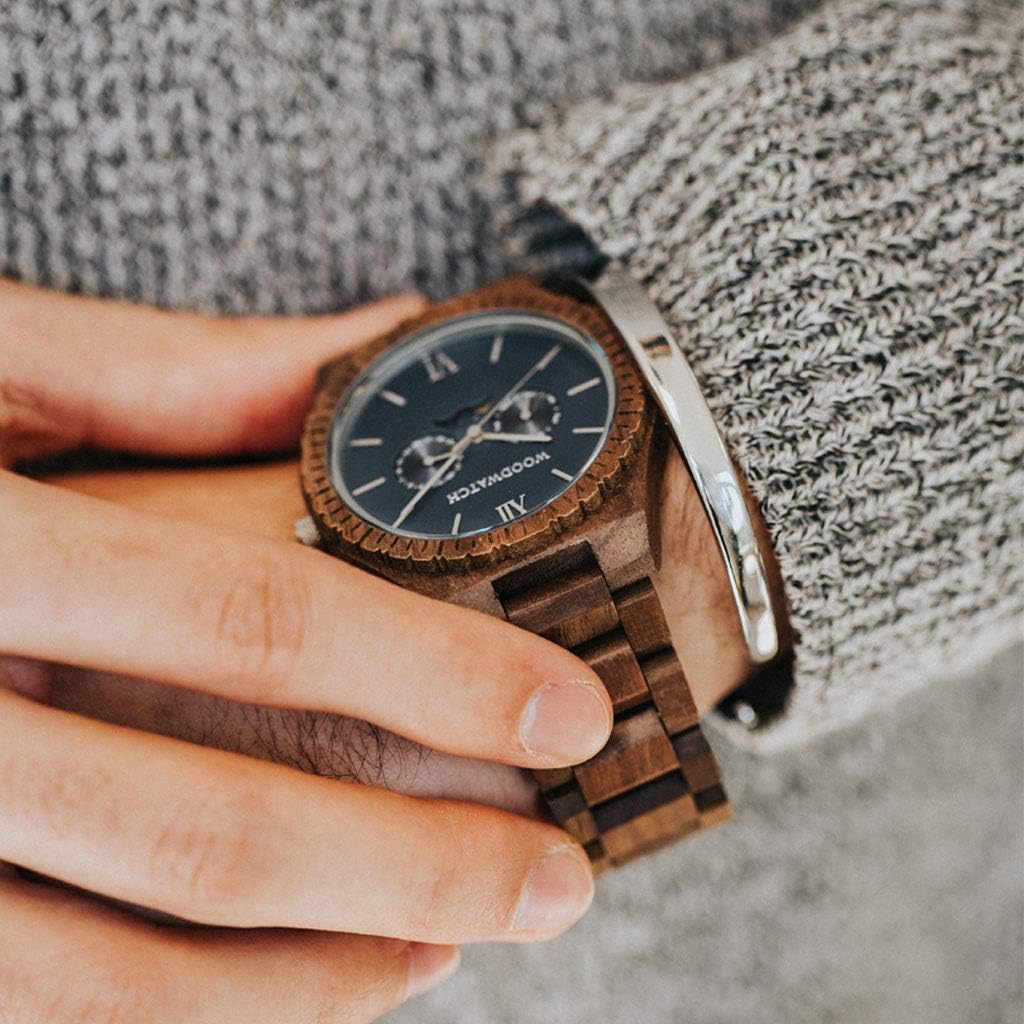 WoodWatch Classic Neptune orologio legno 47 mm uomo