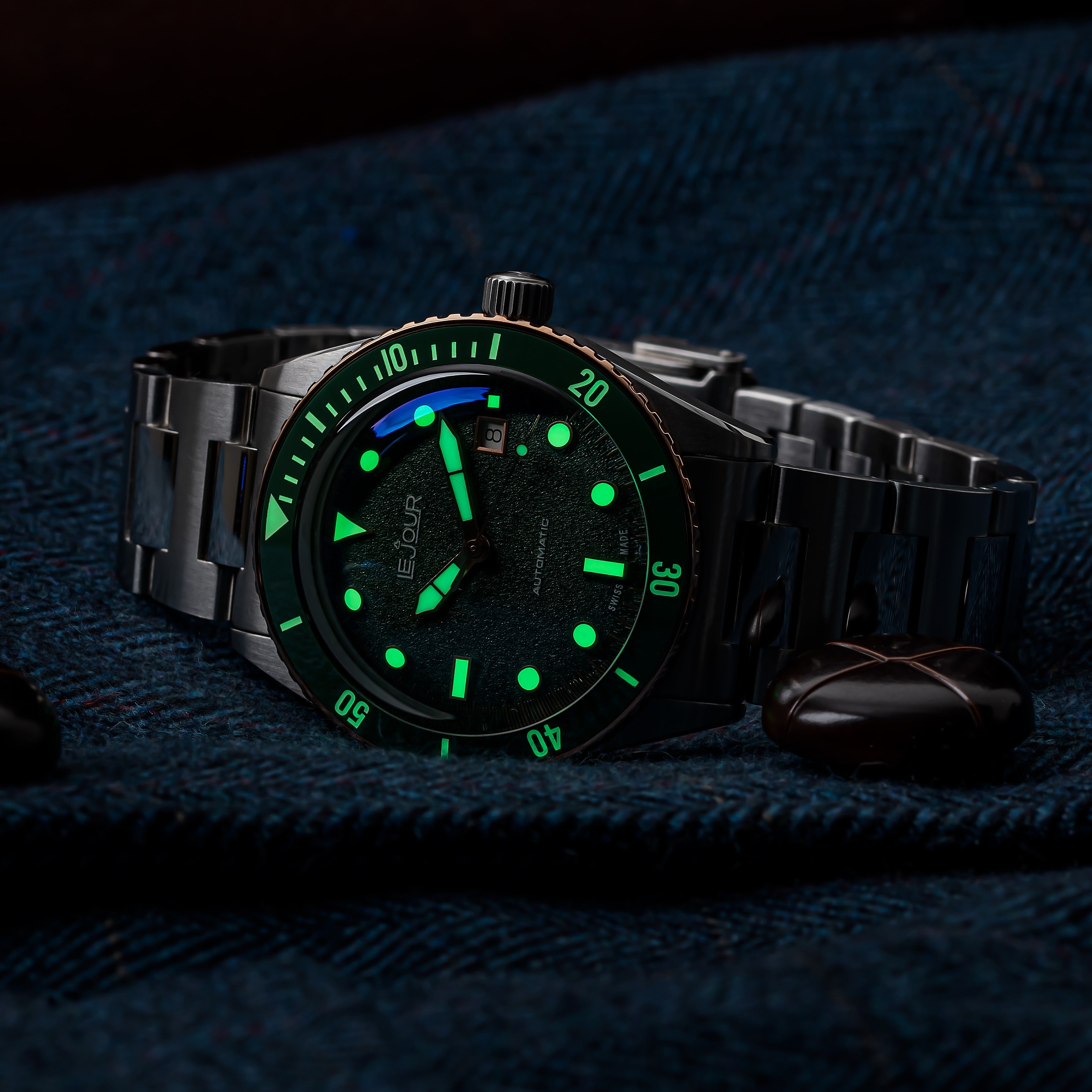 LeJour Seacolt Diver LJ-SCD-005 orologio verde 42 mm automatico