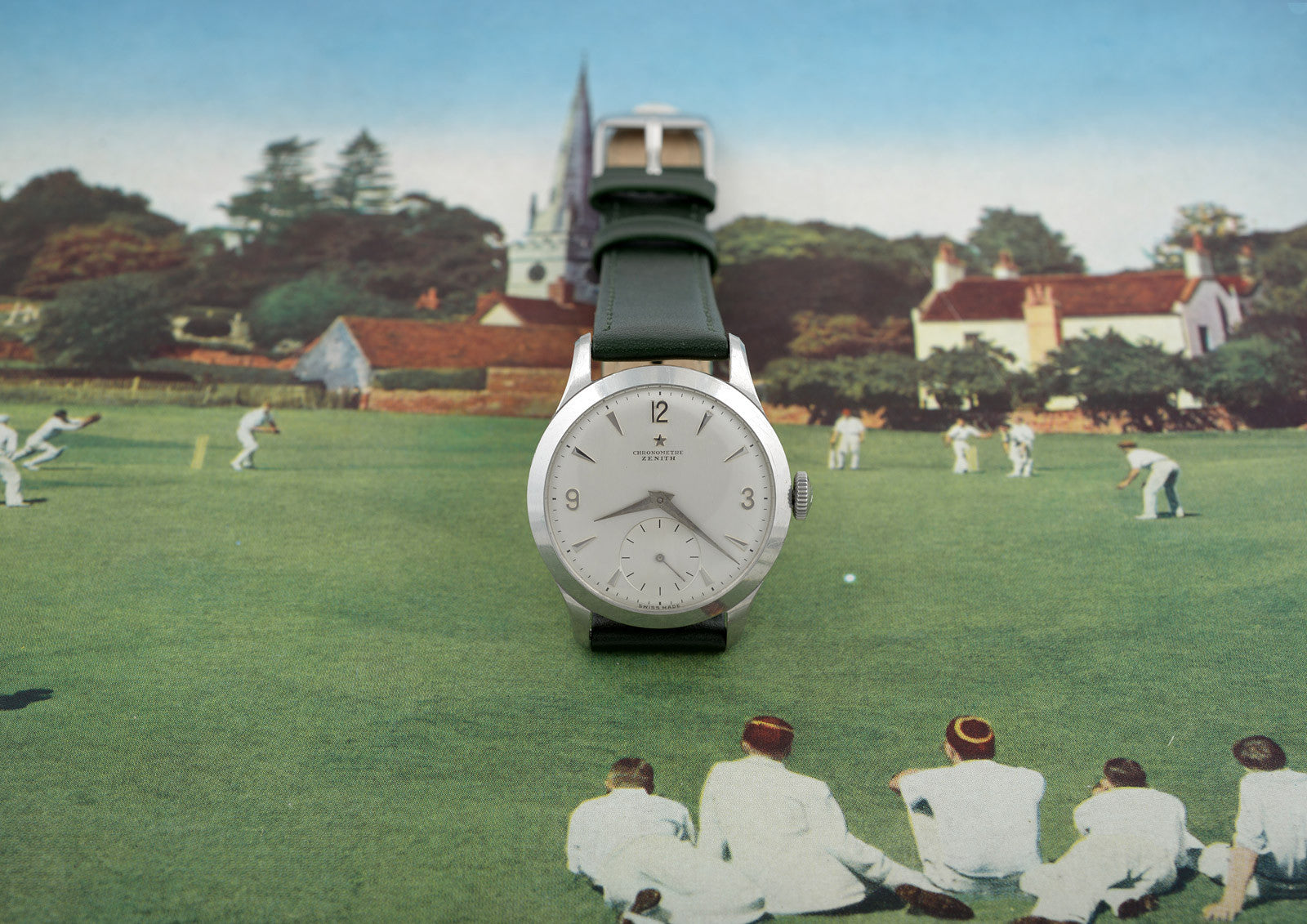 Zenith Cronometro orologio manuale acciaio 37mm 1954